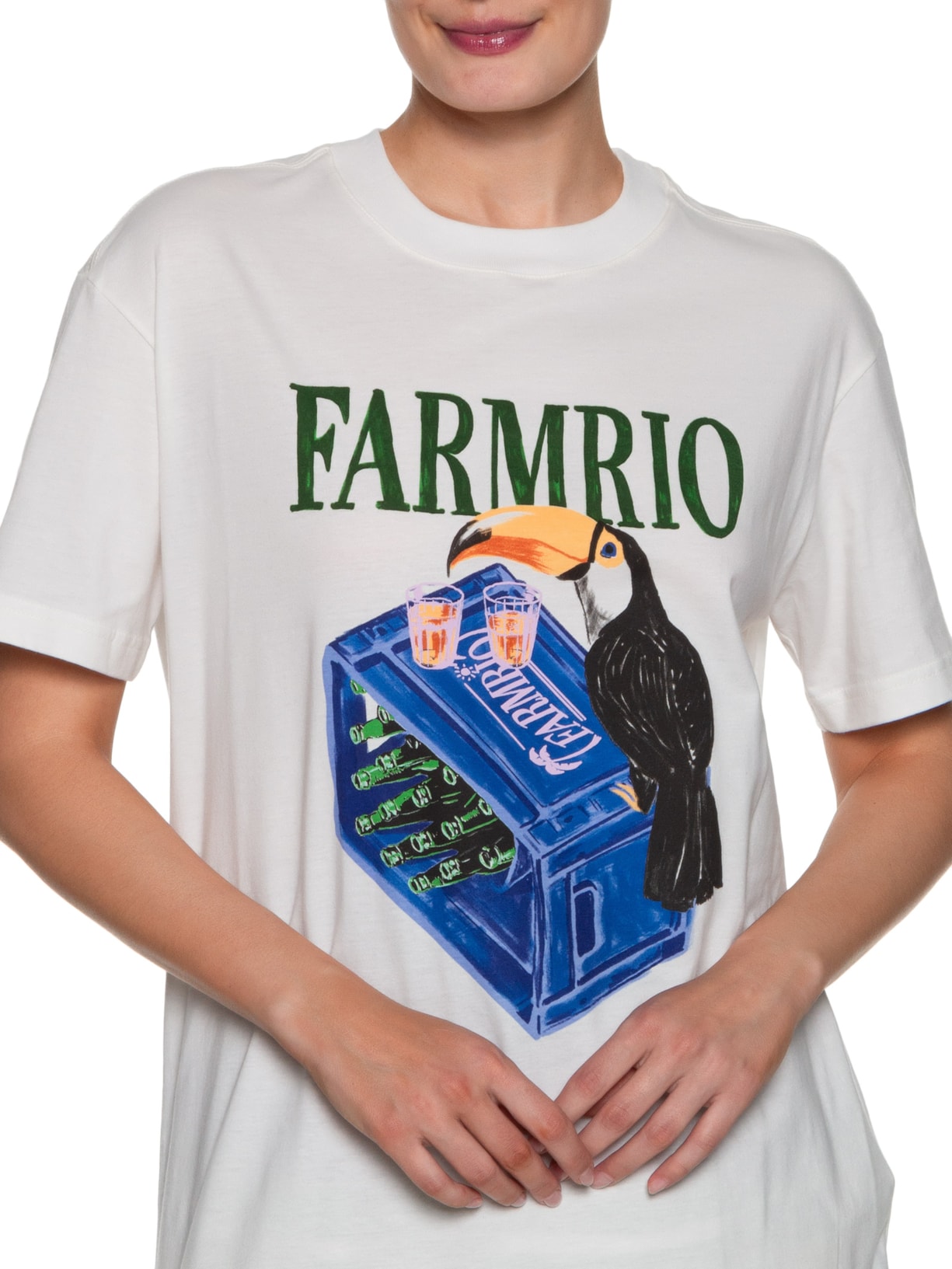 Camiseta Feminina Média Tucano Branco Farm