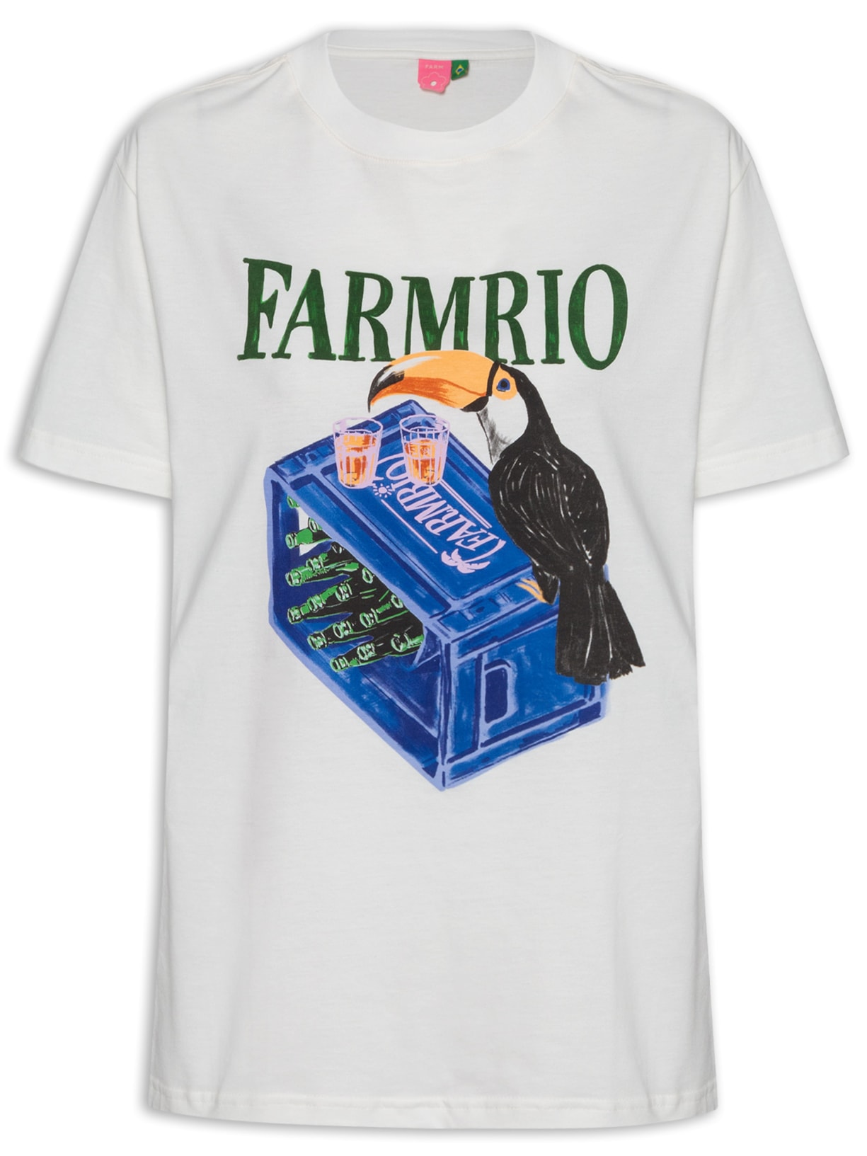 Camiseta Feminina Média Tucano Branco Farm