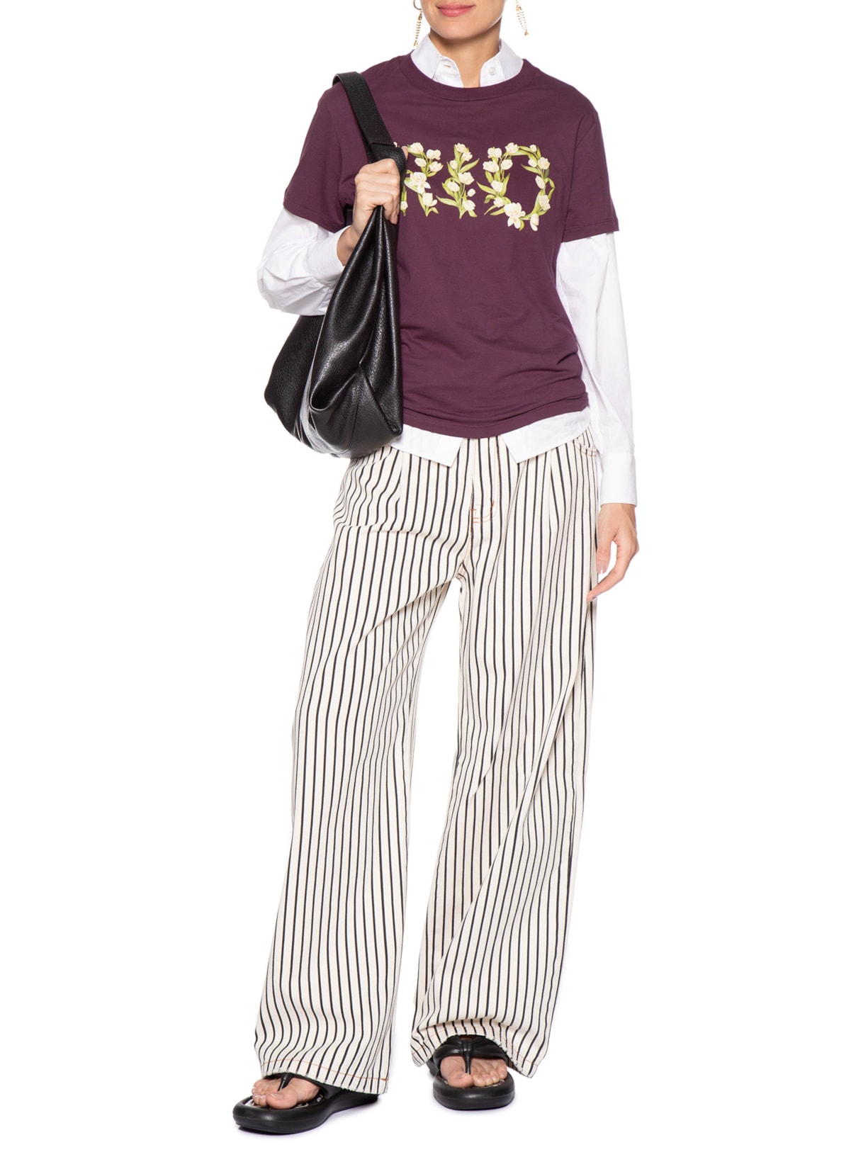 Camiseta Feminina Média Tulipa Rio Roxo Farm