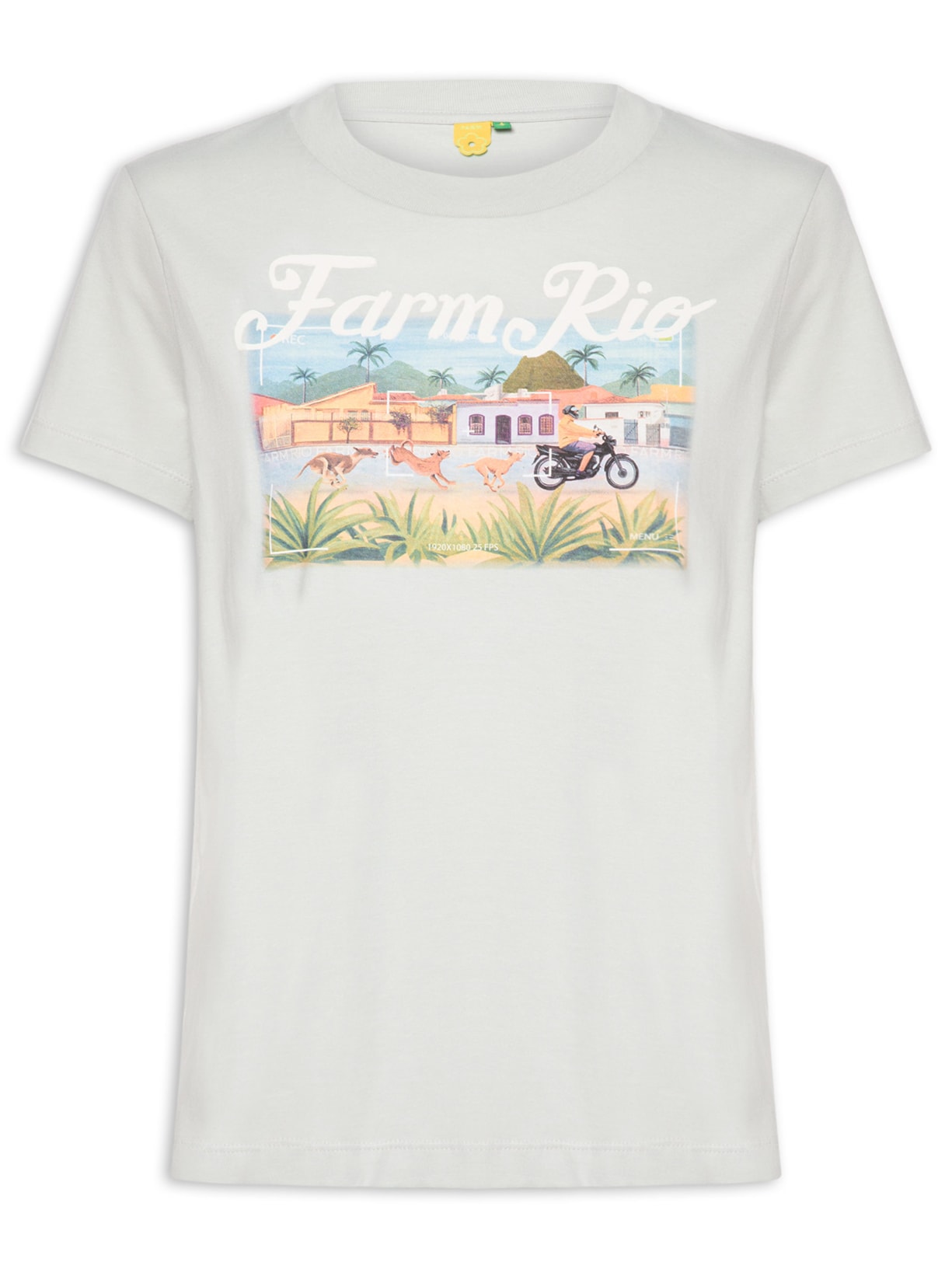 Camiseta Feminina Média Vira Lata - Azul
