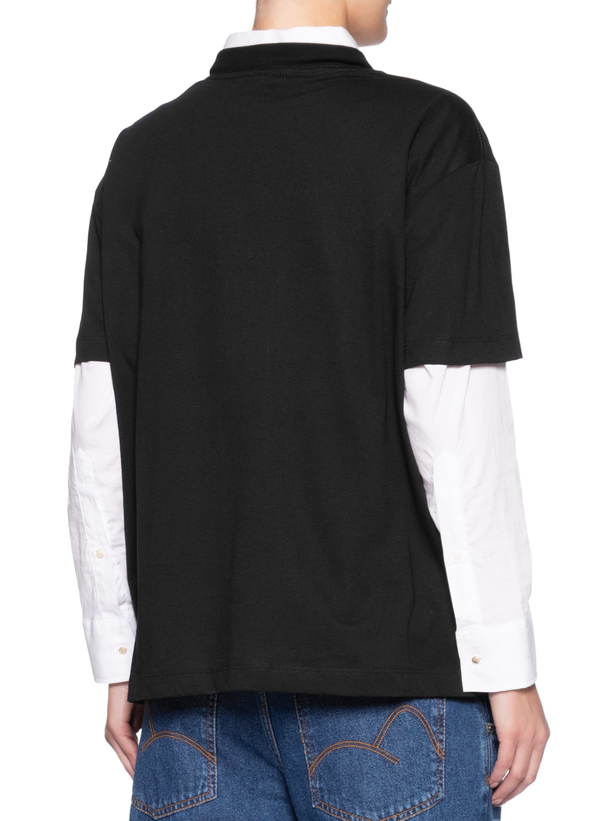 Camiseta Feminina Média Vita Lata Malhado Preto Farm