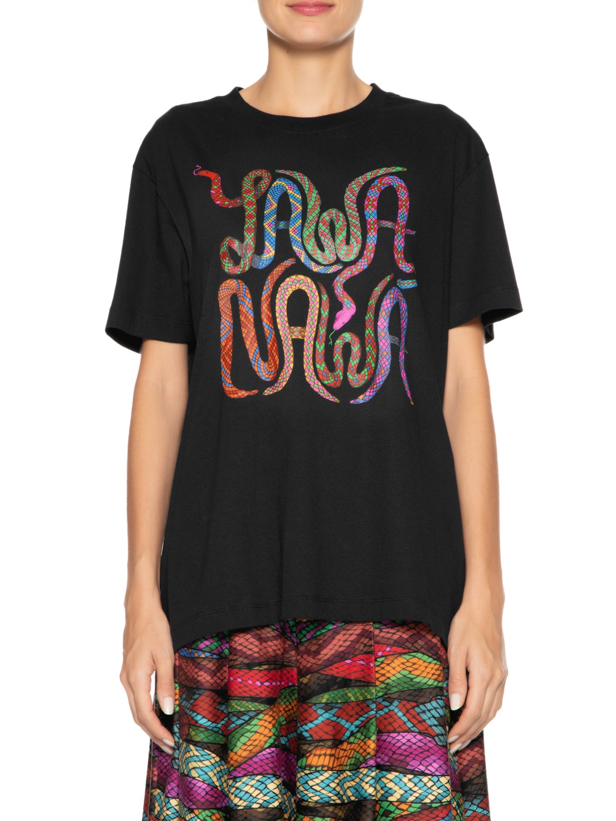 Camiseta Feminina Média Yawanawa Preto Farm