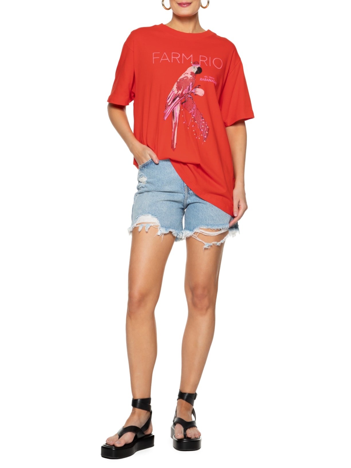 Camiseta Feminina Média Yes, Termos Rabanada! Vermelho Farm