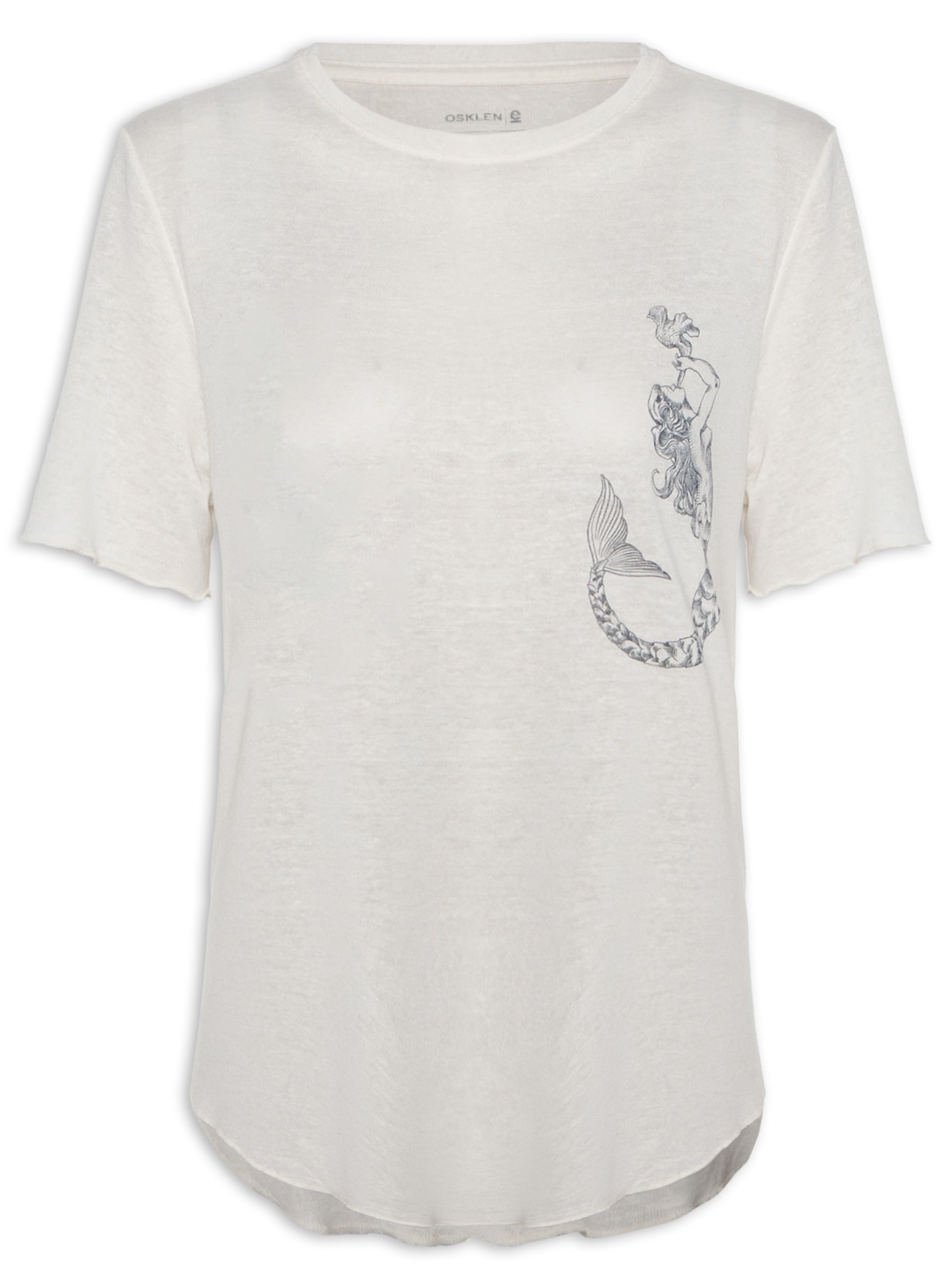 Camiseta Feminina Mermaid - Off White