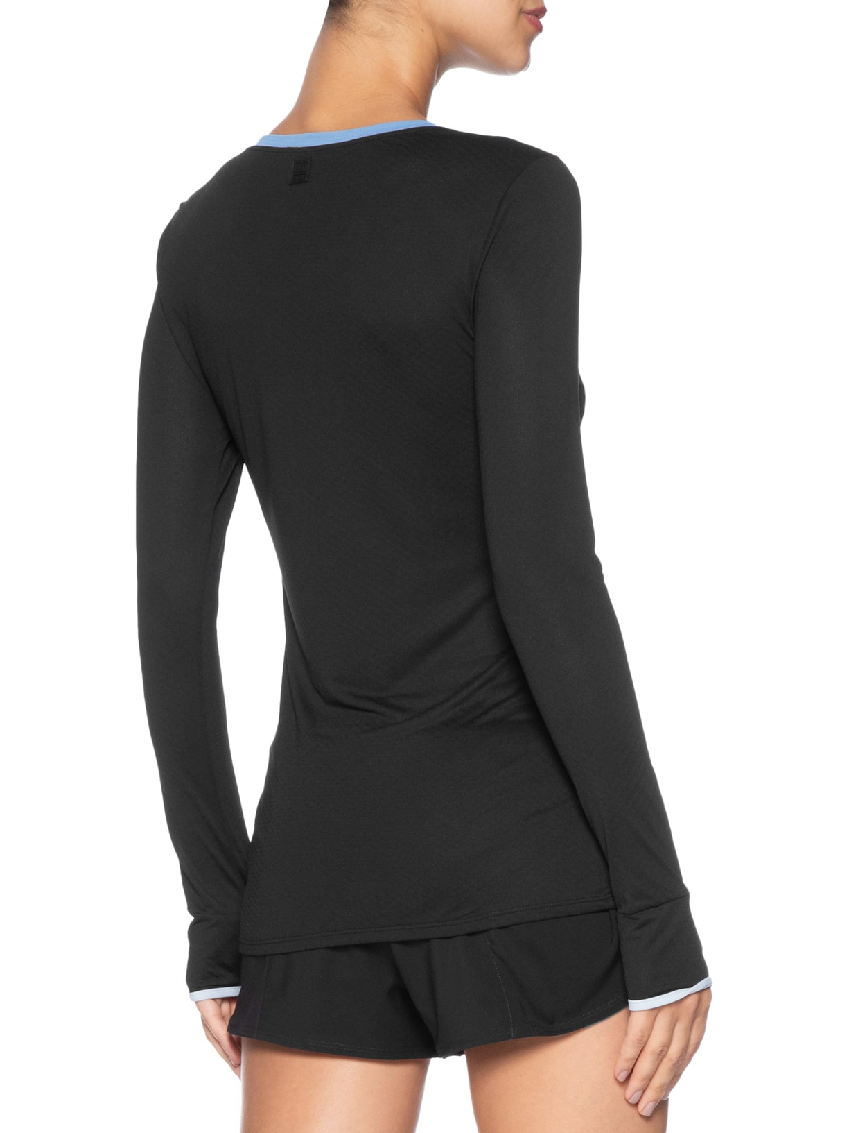 Camiseta Feminina Ml Estampada Pop Preto Body For Sure