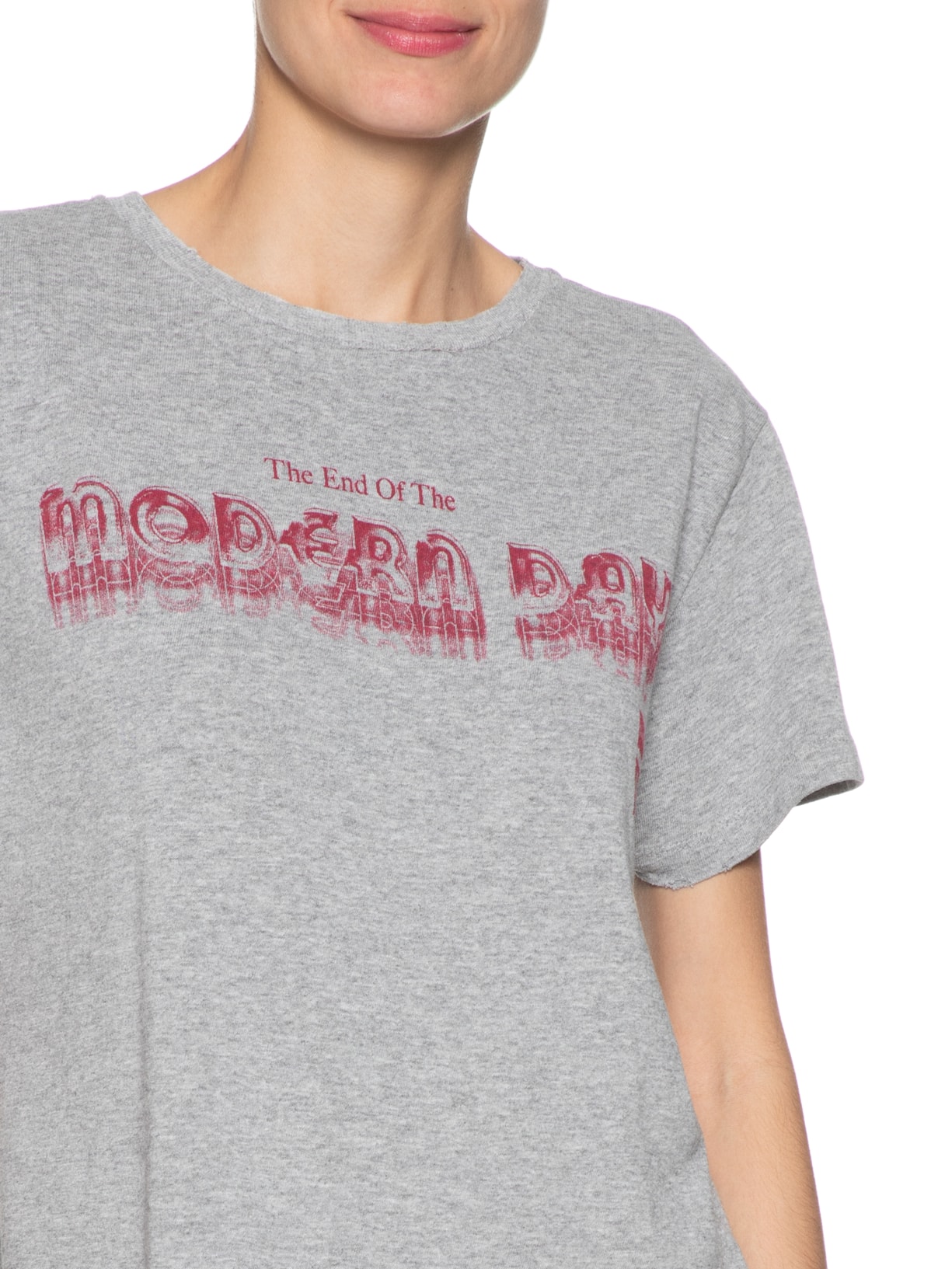 Camiseta Feminina Modern Day Mescla Cinza Niini