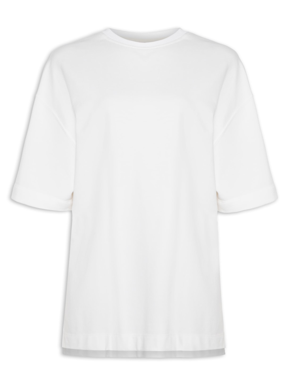 Camiseta Feminina Moletom - Off White