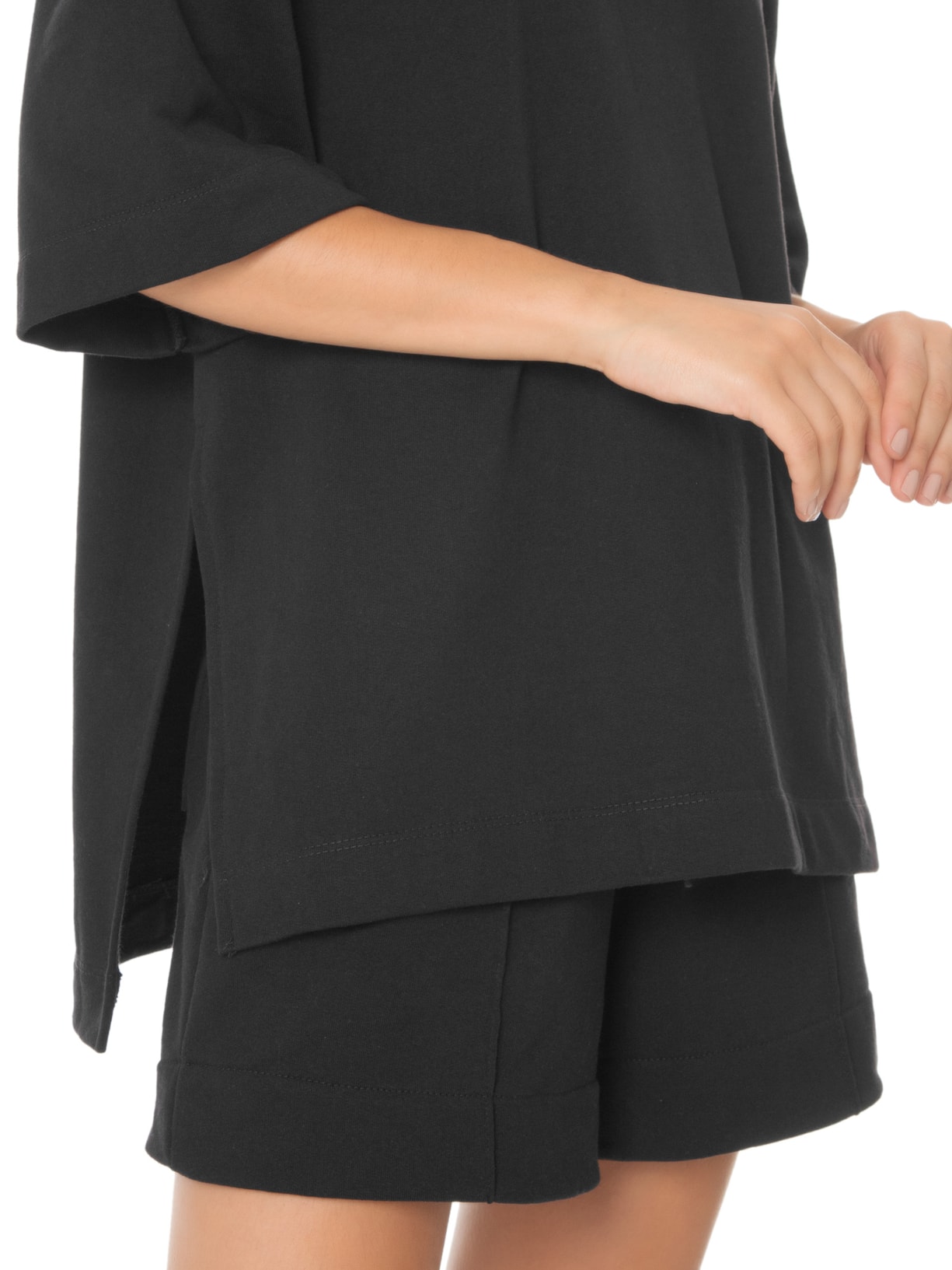 Camiseta Feminina Moletom Preto Farm