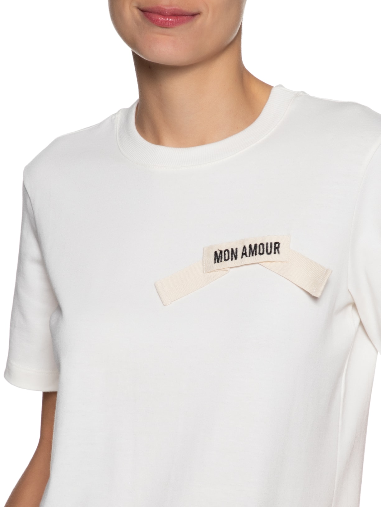 Camiseta Feminina Mon Amour Off White Bo.bô