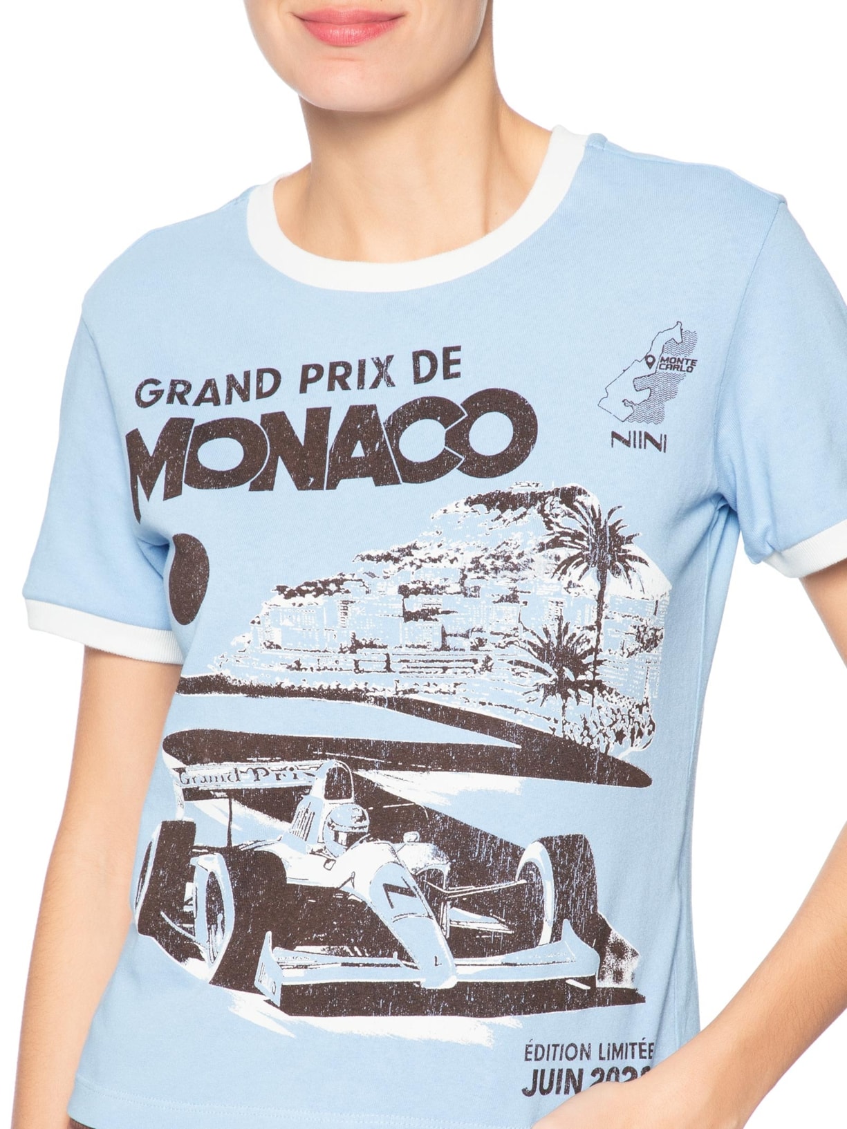 Camiseta Feminina Monaco Lune Azul Niini