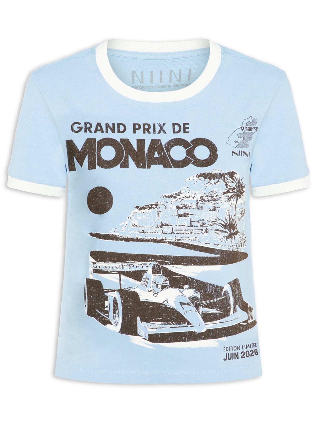 Camiseta Feminina Monaco Lune Azul Niini
