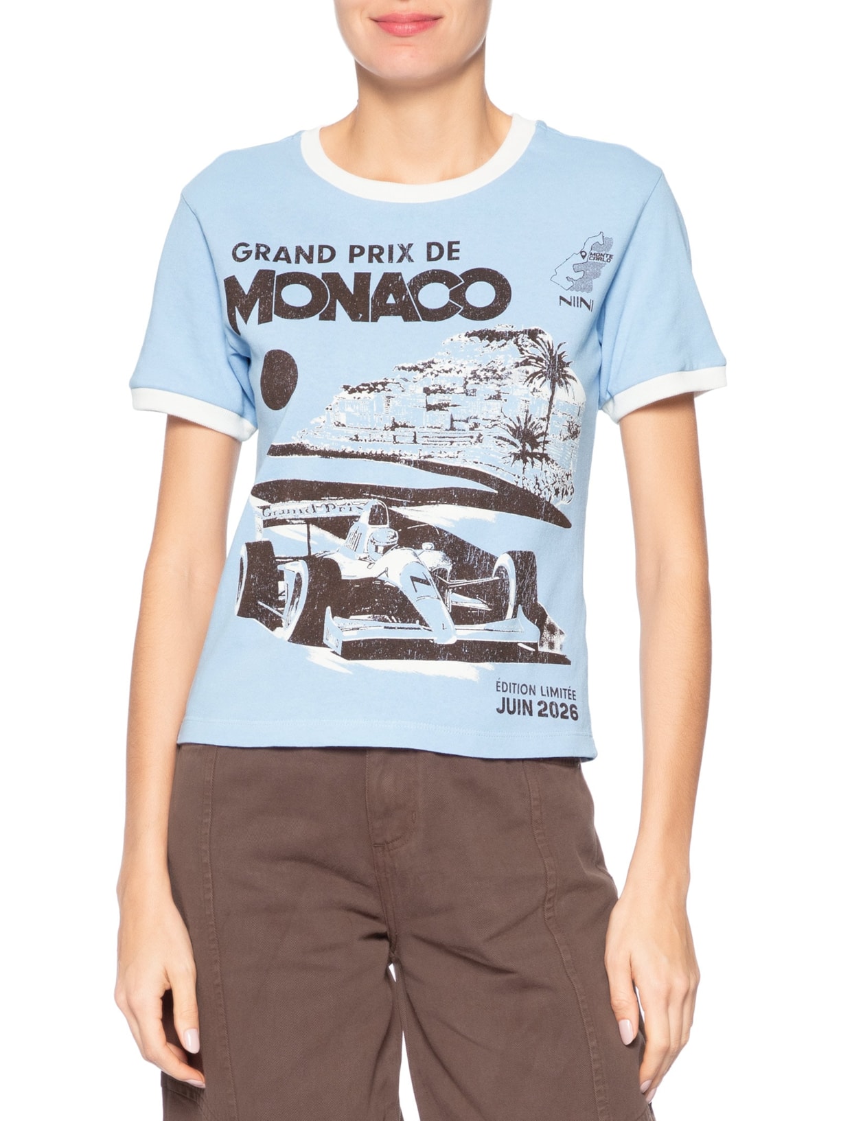 Camiseta Feminina Monaco Lune Azul Niini
