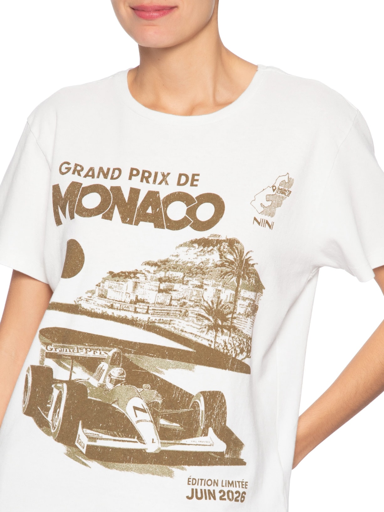 Camiseta Feminina Monaco Off White Niini