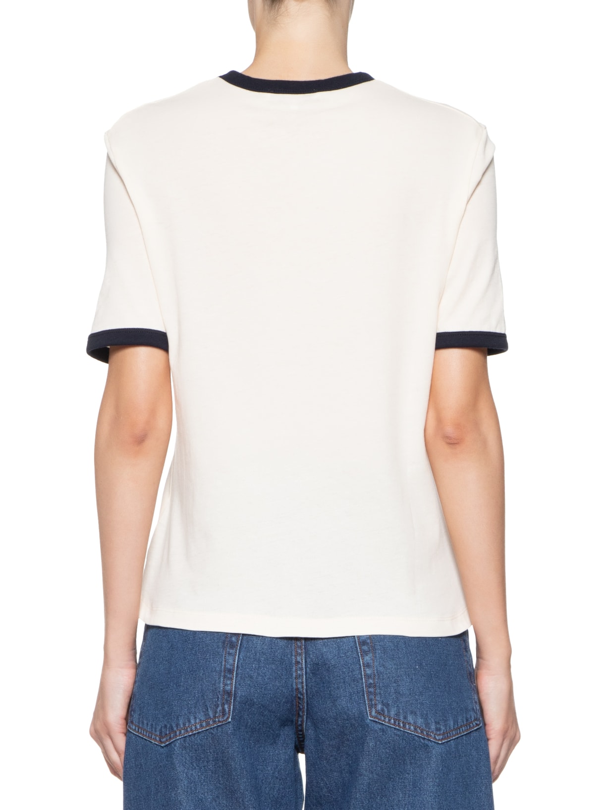 Camiseta Feminina Monotype Flocado Off White Tommy Hilfiger