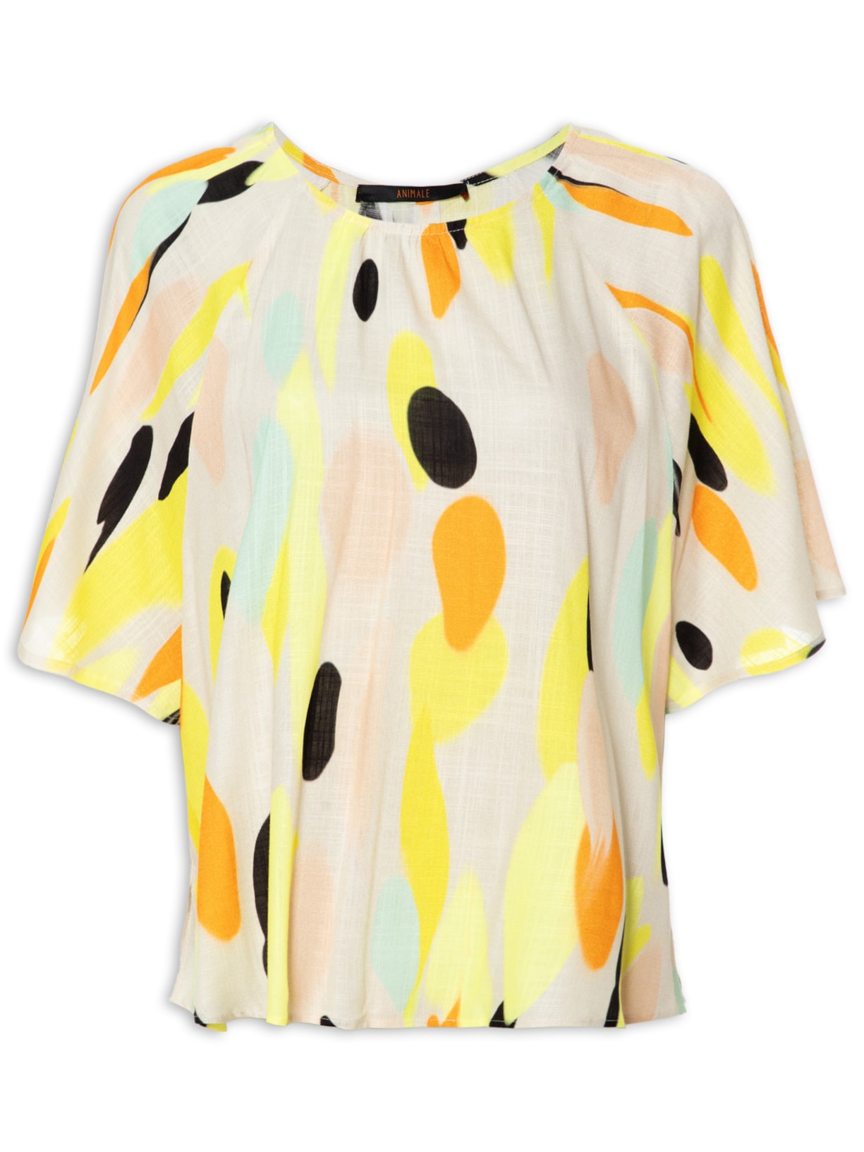 Camiseta Feminina Murano Pois Fresh - Bege