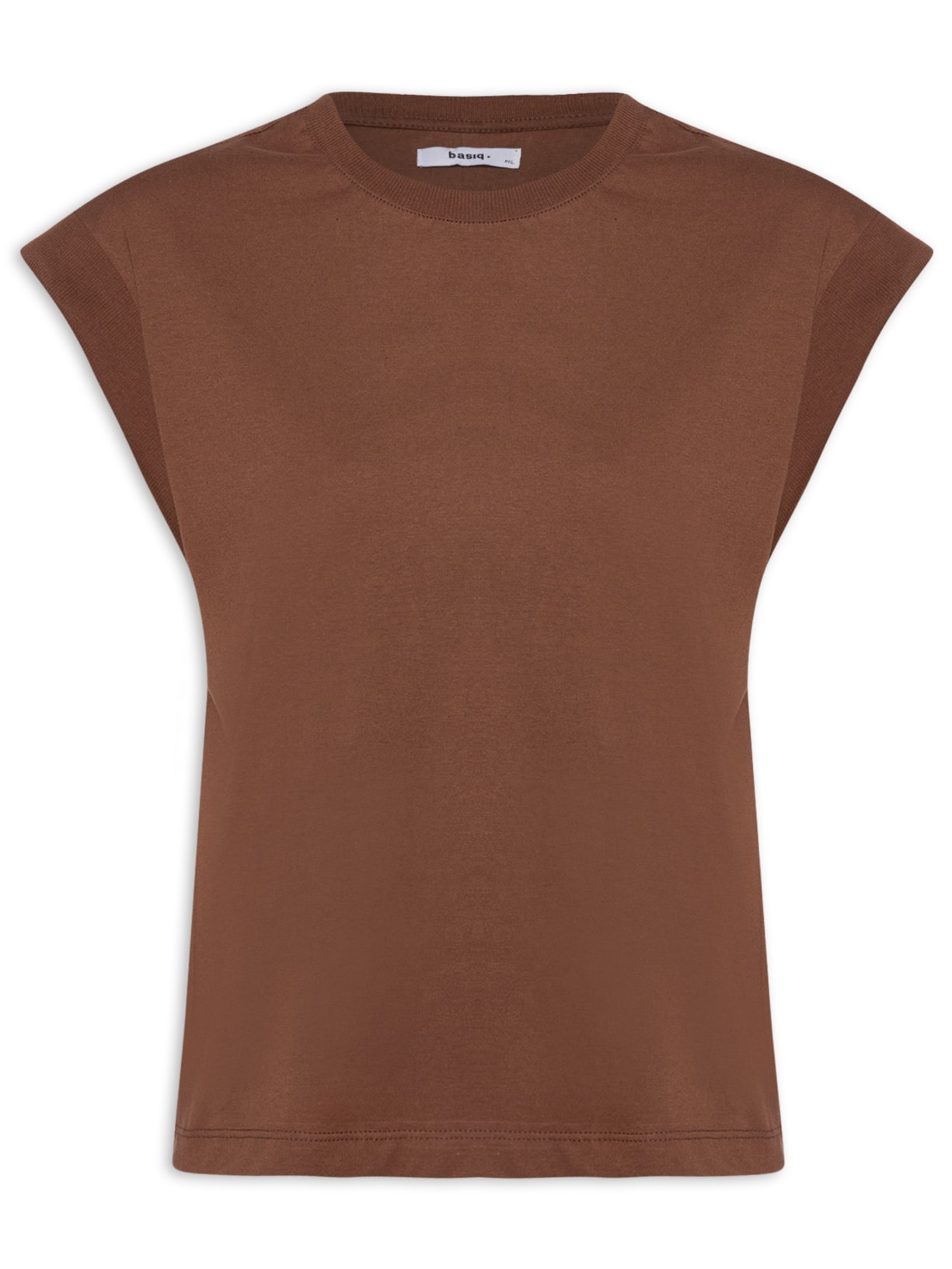 Camiseta Feminina Muscle Tee - Marrom