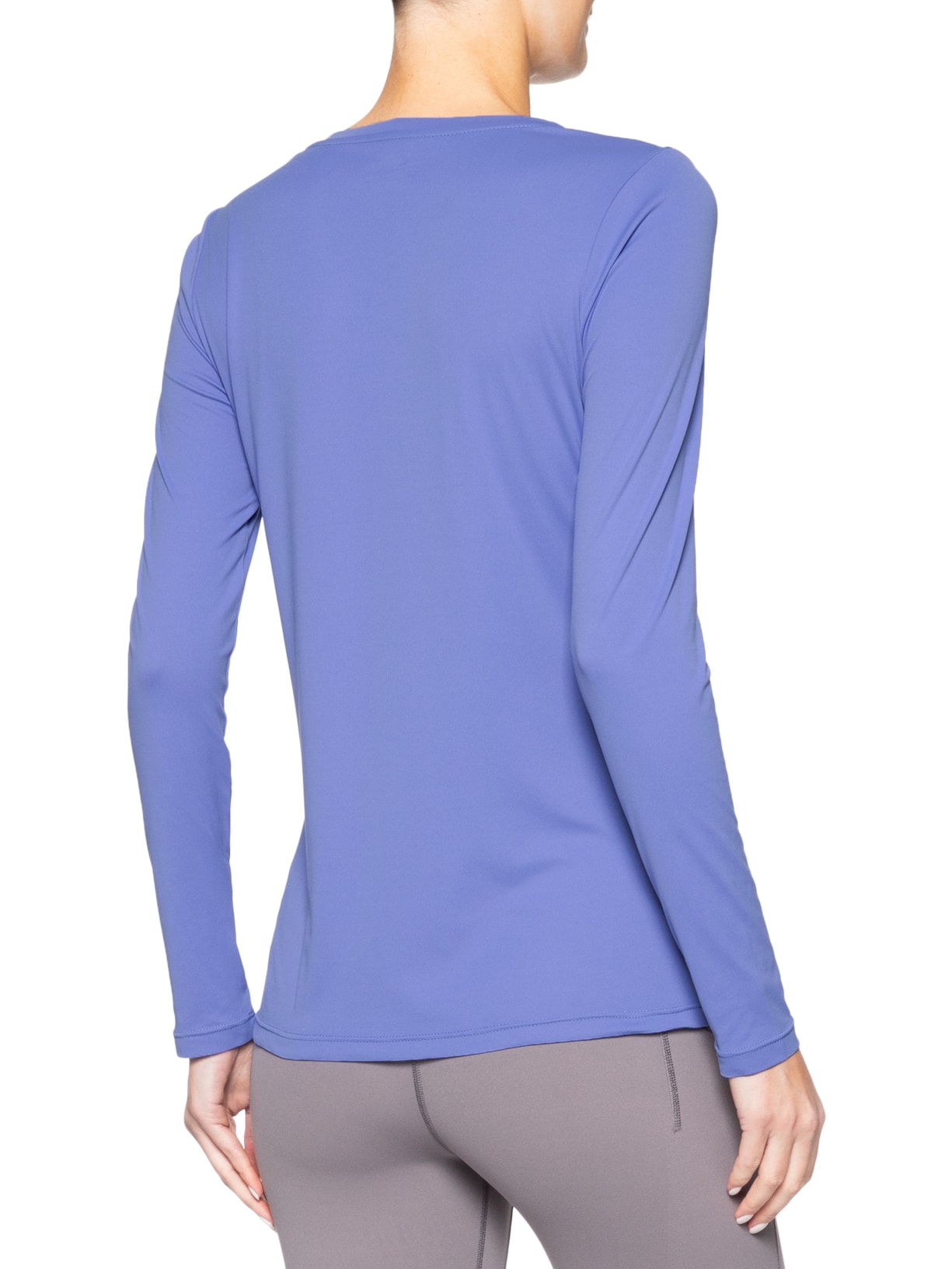 Camiseta Feminina Neblina Manga Longa Azul Columbia