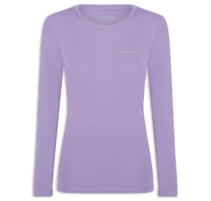 Camiseta Feminina Neblina Manga Longa - Roxo