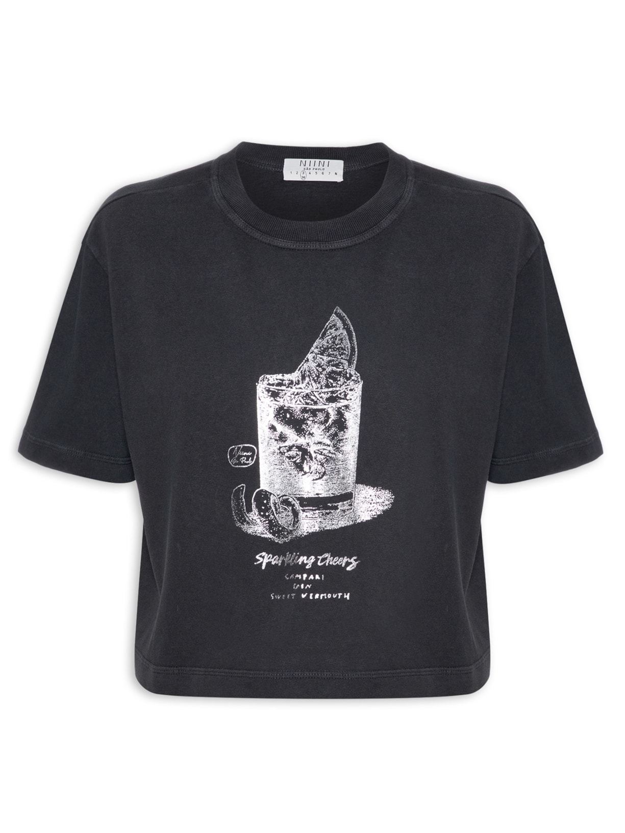 Camiseta Feminina Negroni Stone- Cinza