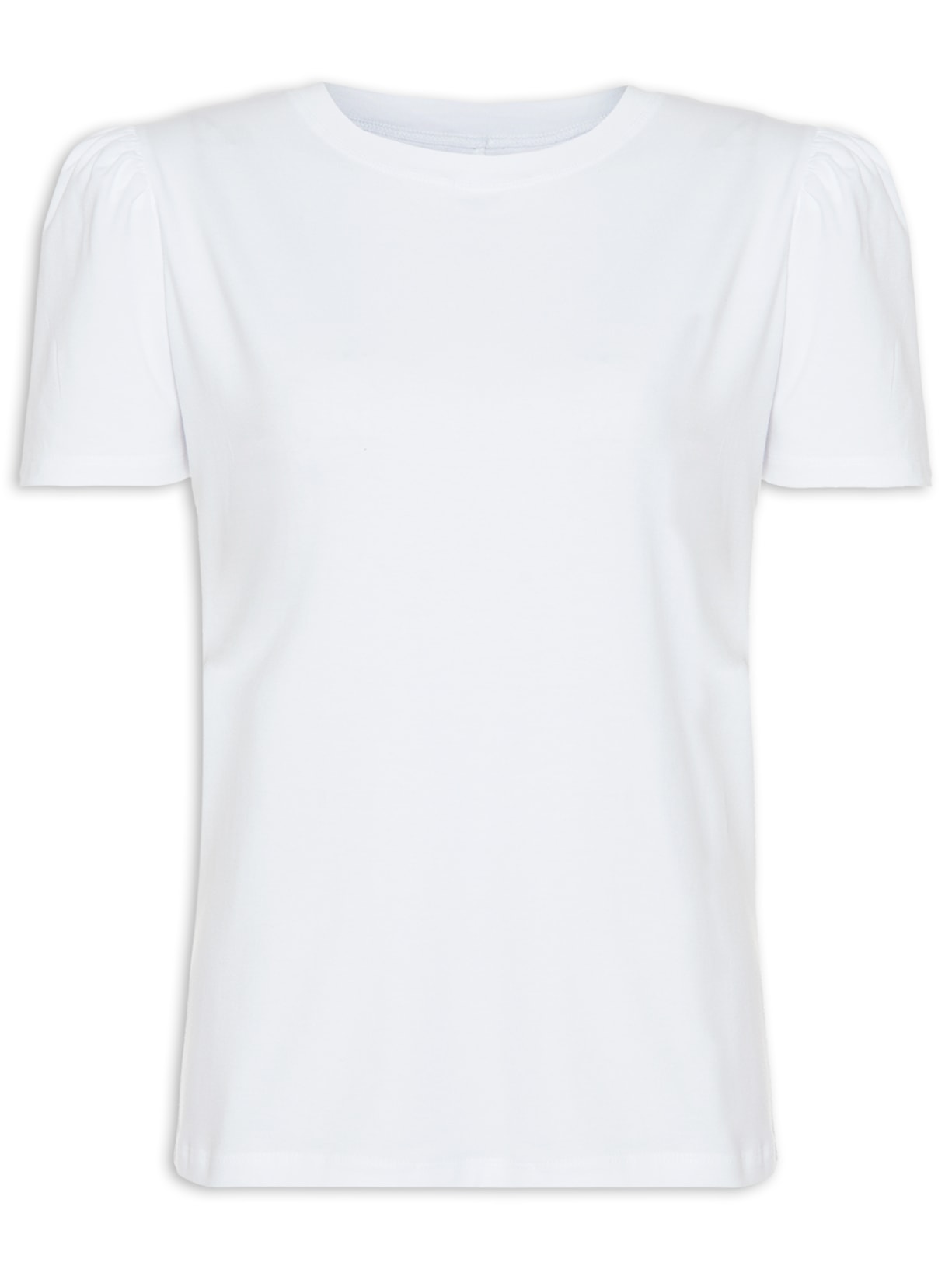 Camiseta Feminina New Puff Manga Curta - Branco