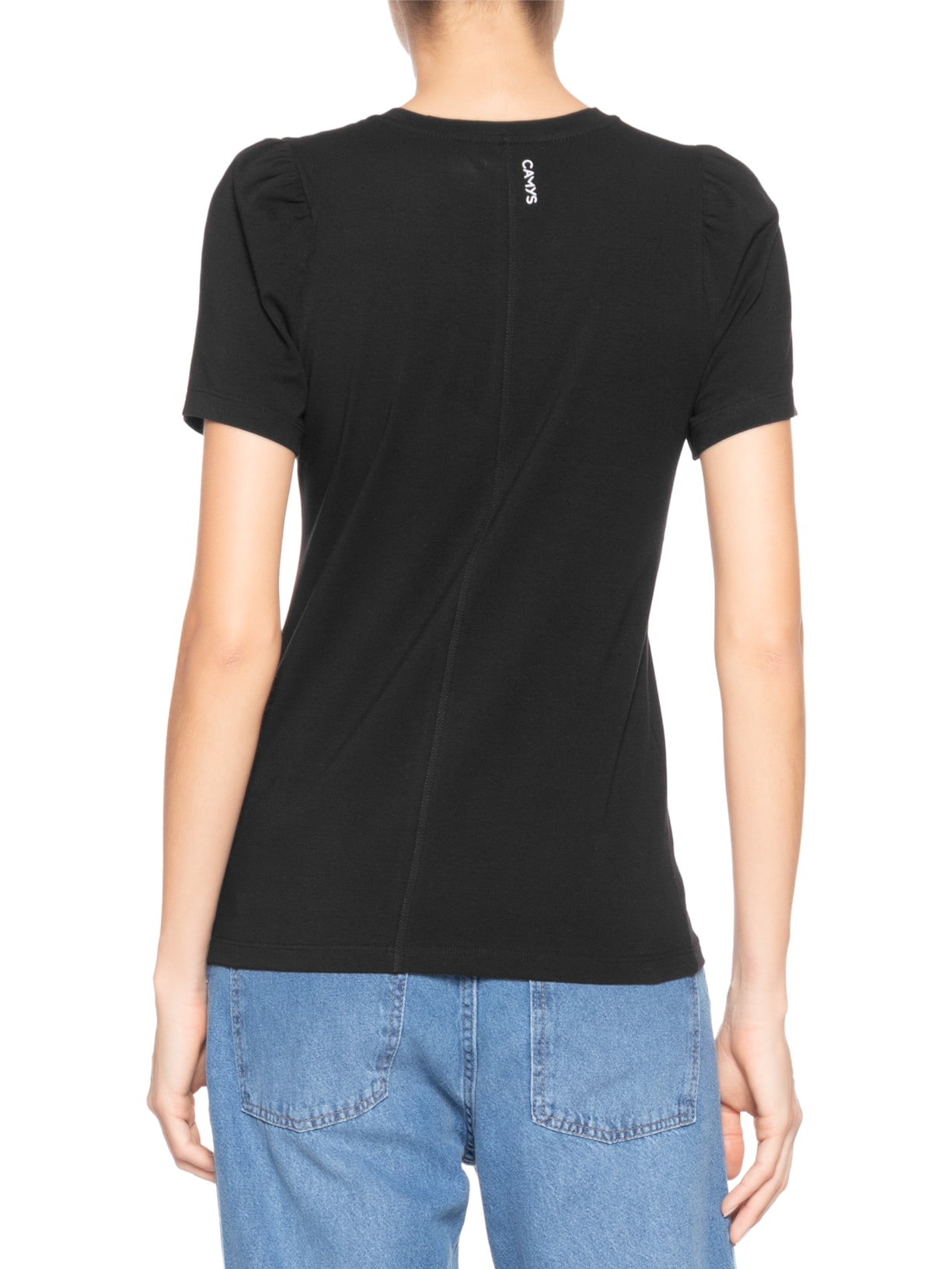Camiseta Feminina New Puff Preto Camys