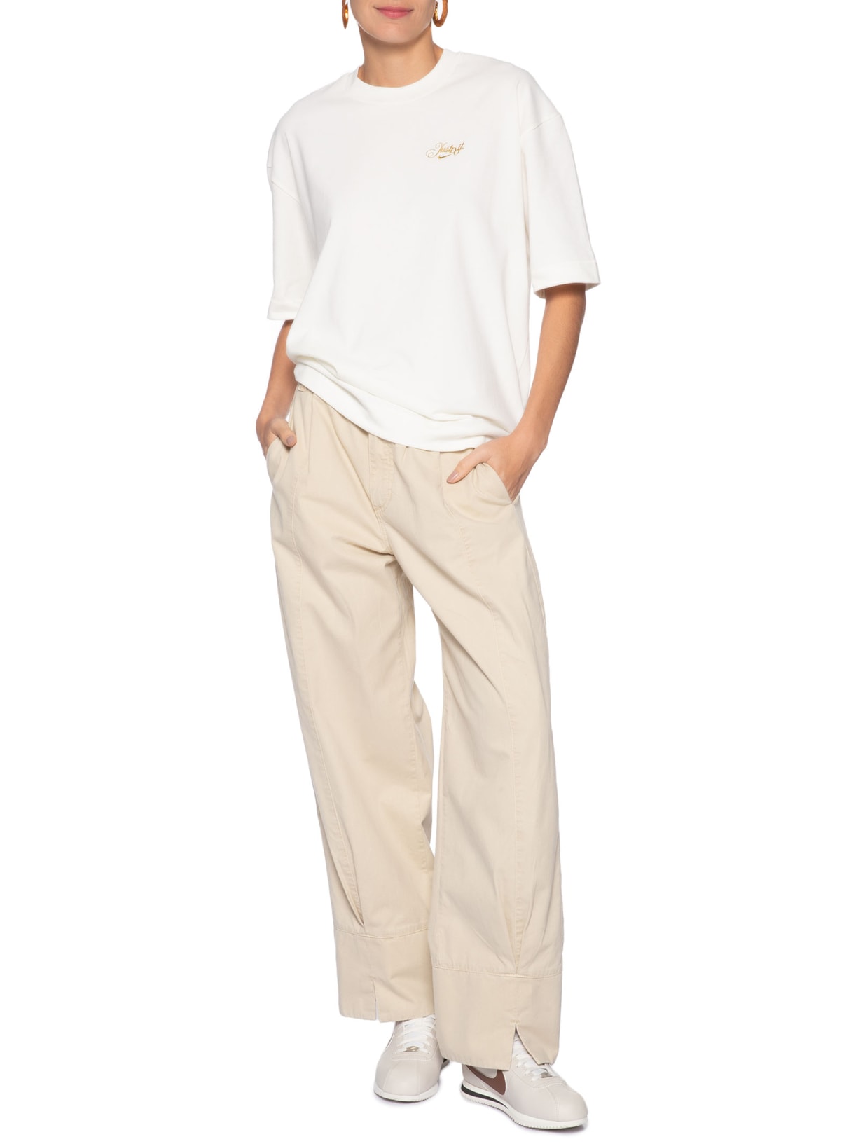 Camiseta Feminina Nsw Jdi Script Branco Nike