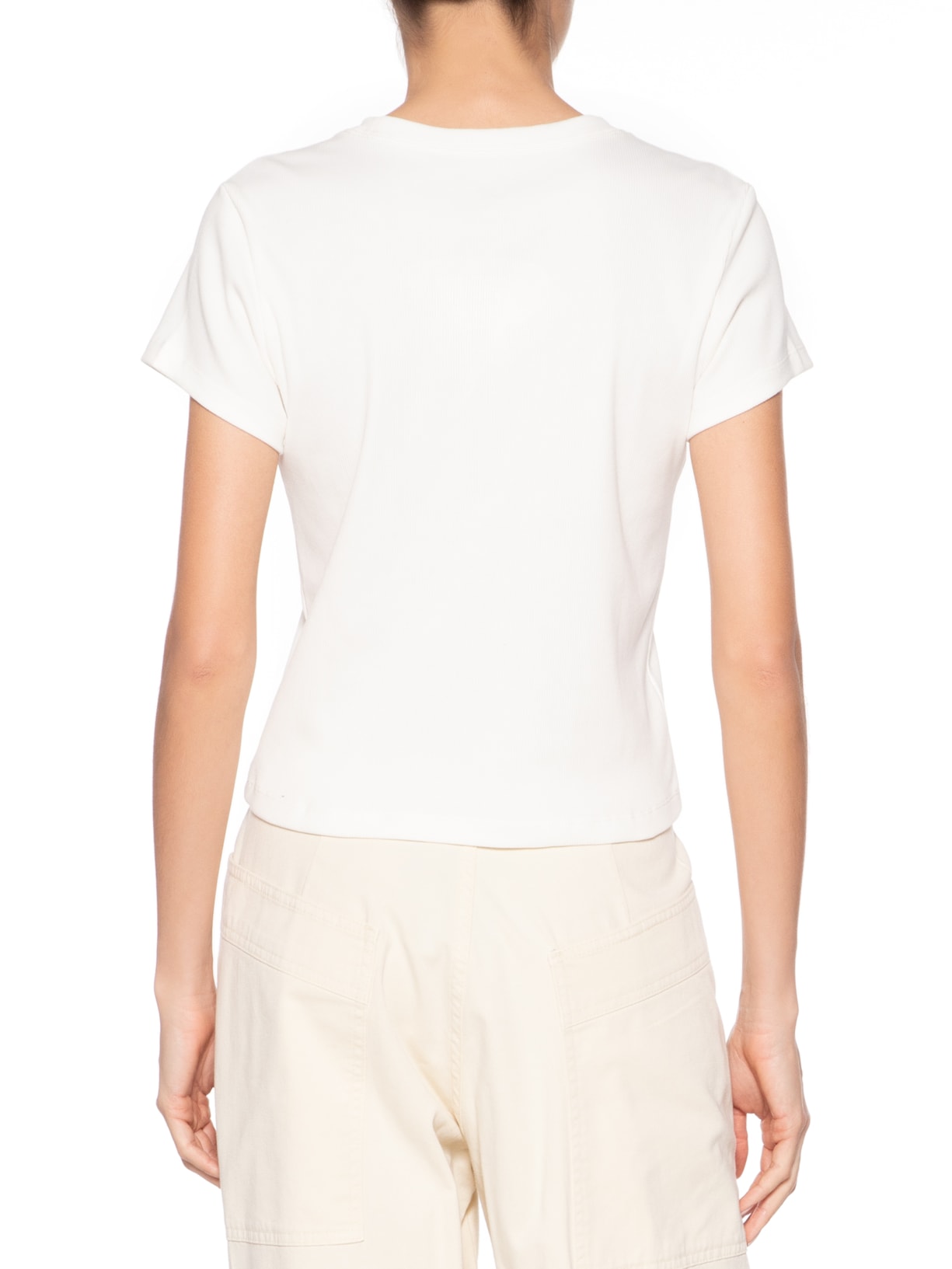 Camiseta Feminina Nsw Rib Tght SS Tee Branco Nike
