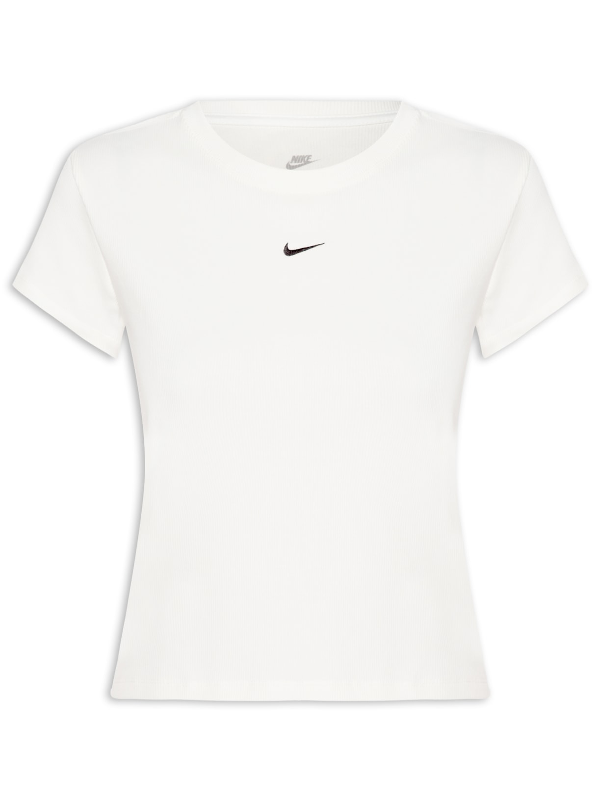 Camiseta Feminina Nsw Rib Tght SS Tee Branco Nike