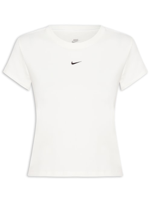 Camiseta Feminina Nsw Rib Tght SS Tee - Branco