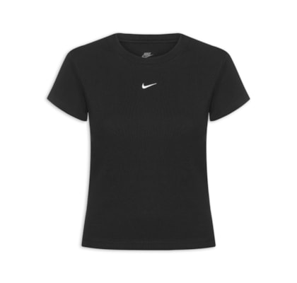 Camiseta Feminina Nsw Rib Tght SS Tee - Preto