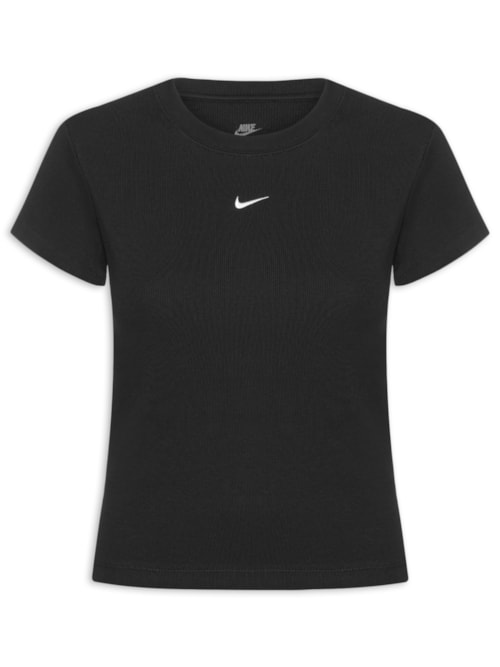 Camiseta Feminina Nsw Rib Tght SS Tee - Preto