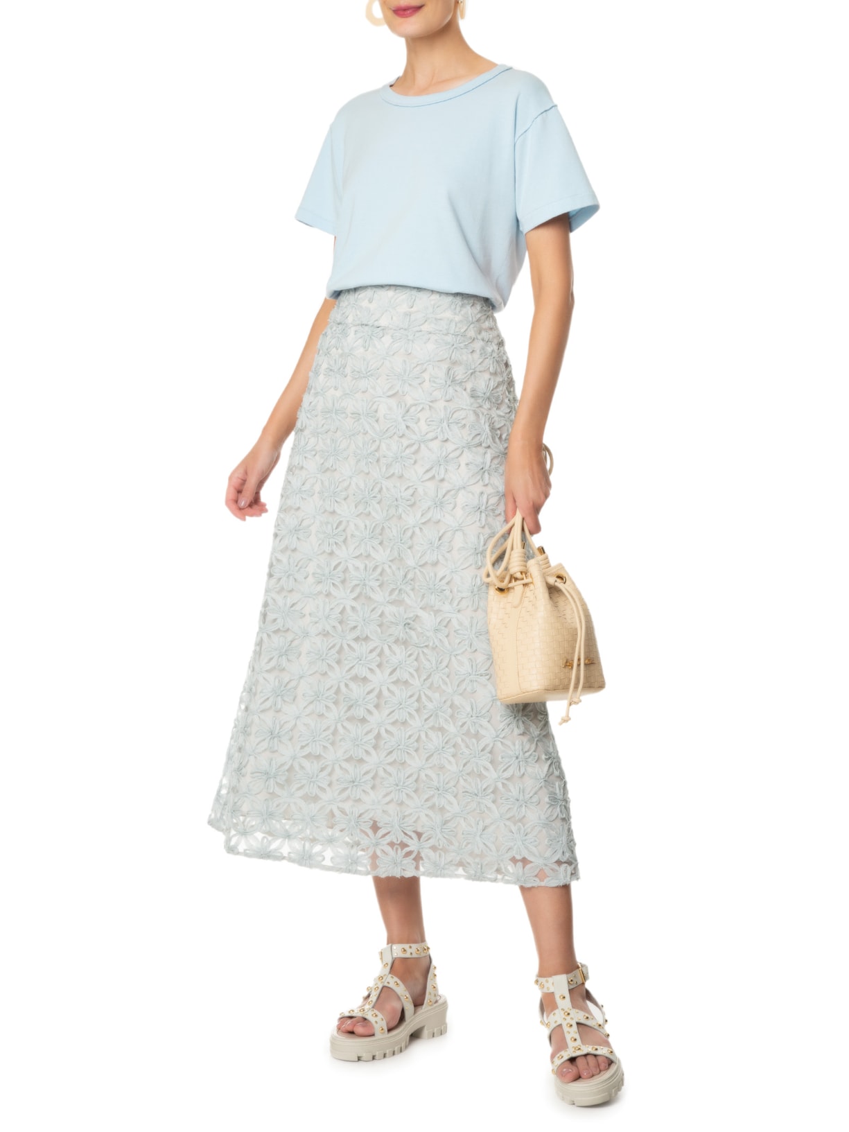 Camiseta Feminina Ny Azul Mixed