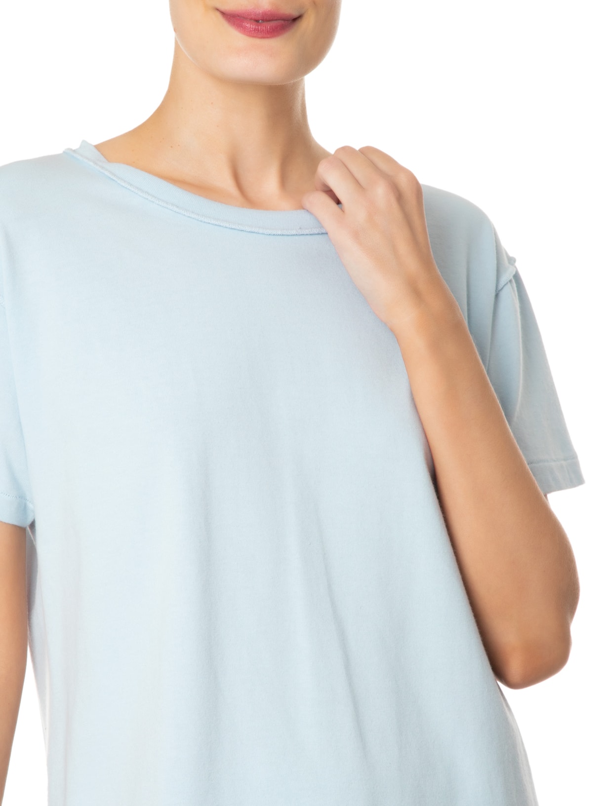 Camiseta Feminina Ny Azul Mixed