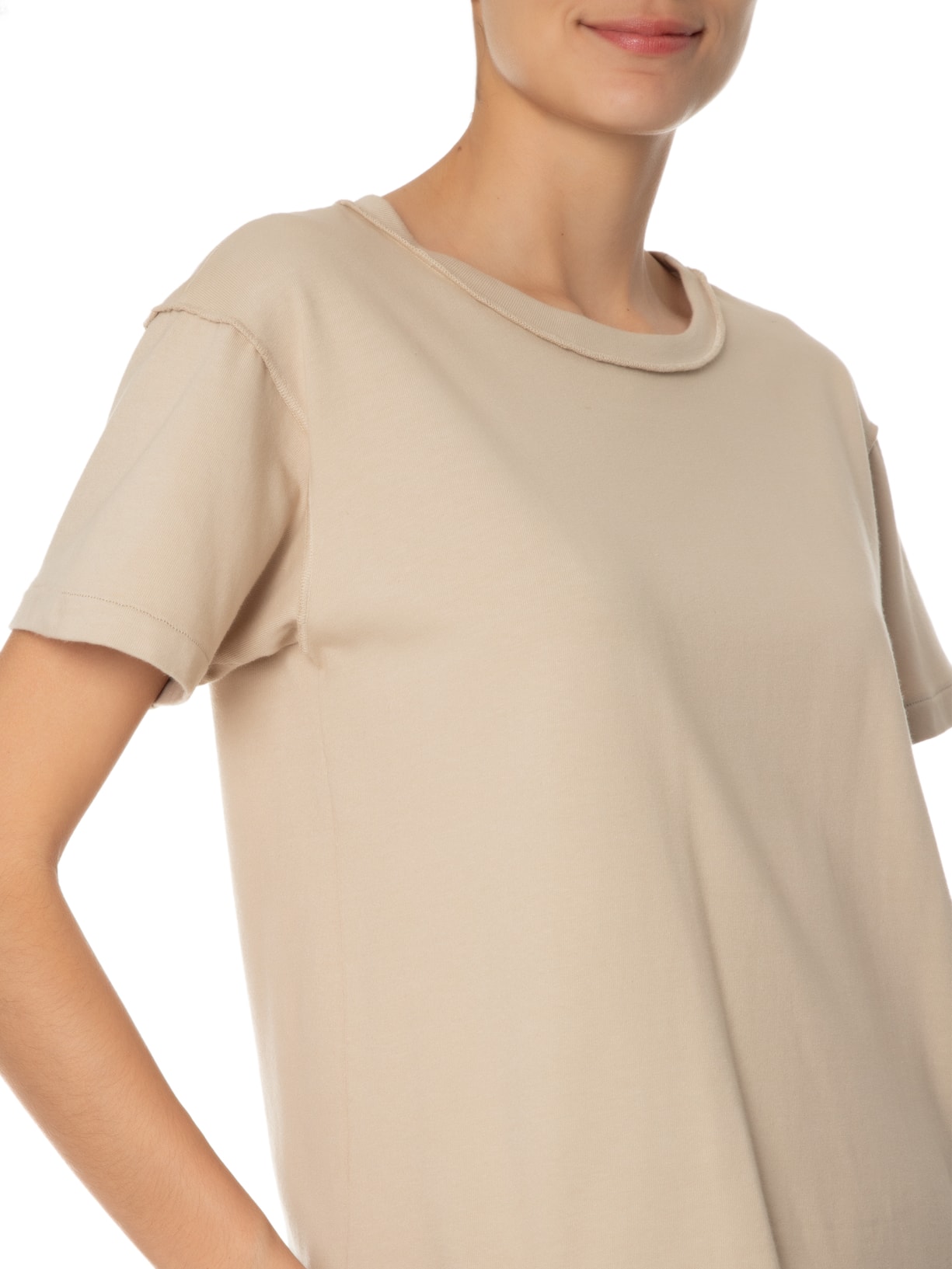 Camiseta Feminina Ny Bege Mixed