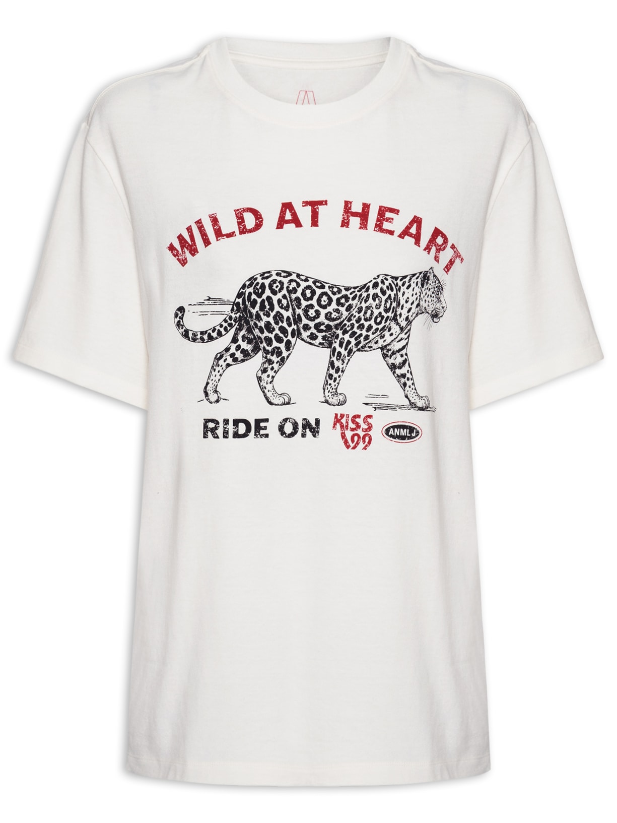 Camiseta Feminina Onça - Branco