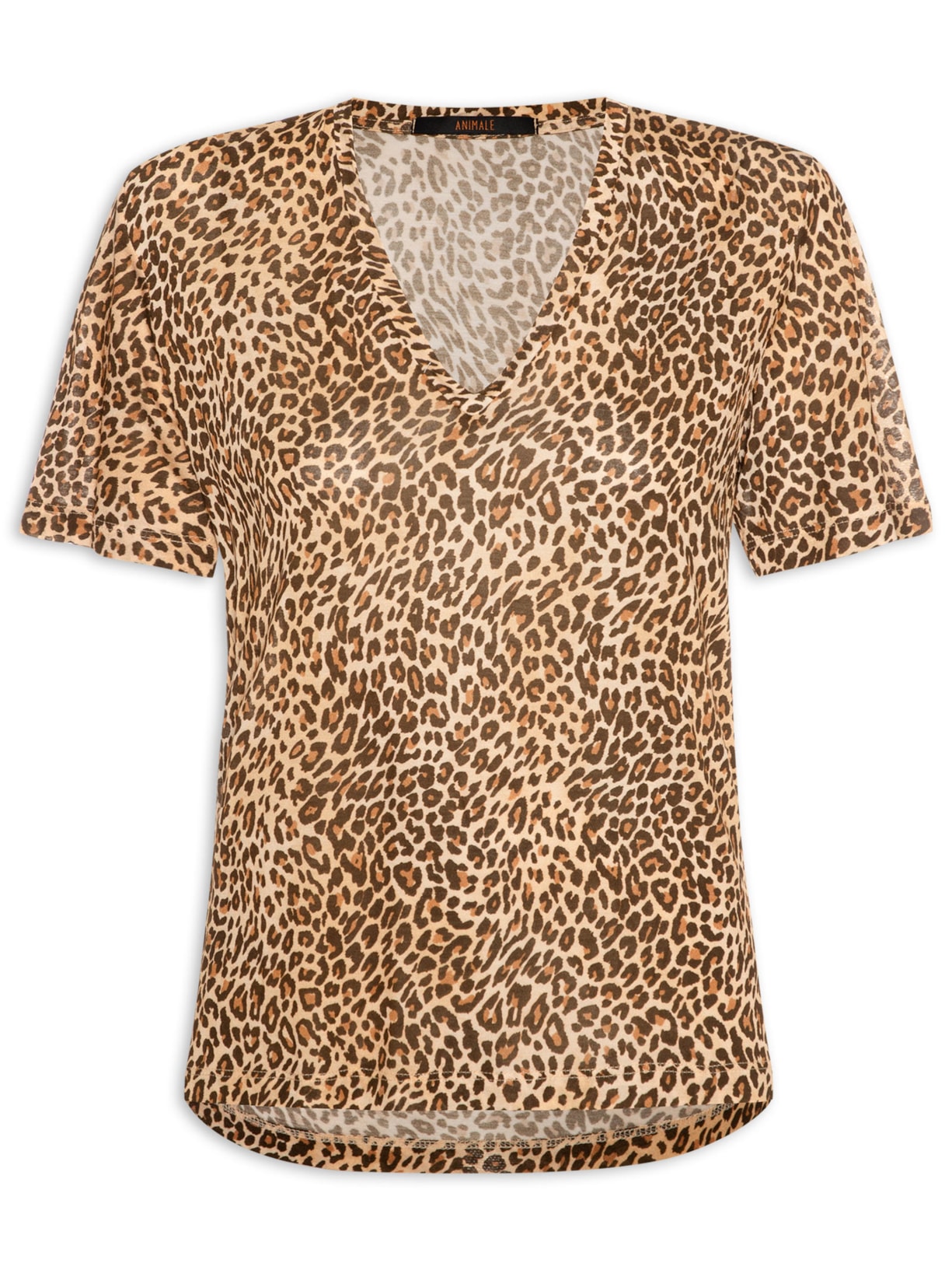 Camiseta Feminina Onça Ondas Color - Animal Print