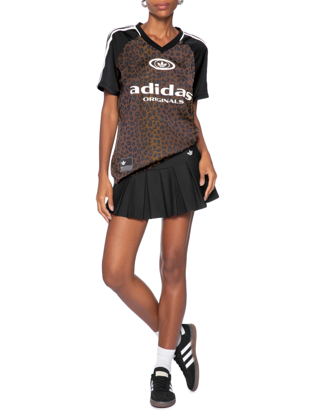 Camiseta Feminina Originals Jersey Animal Print Adidas Originals