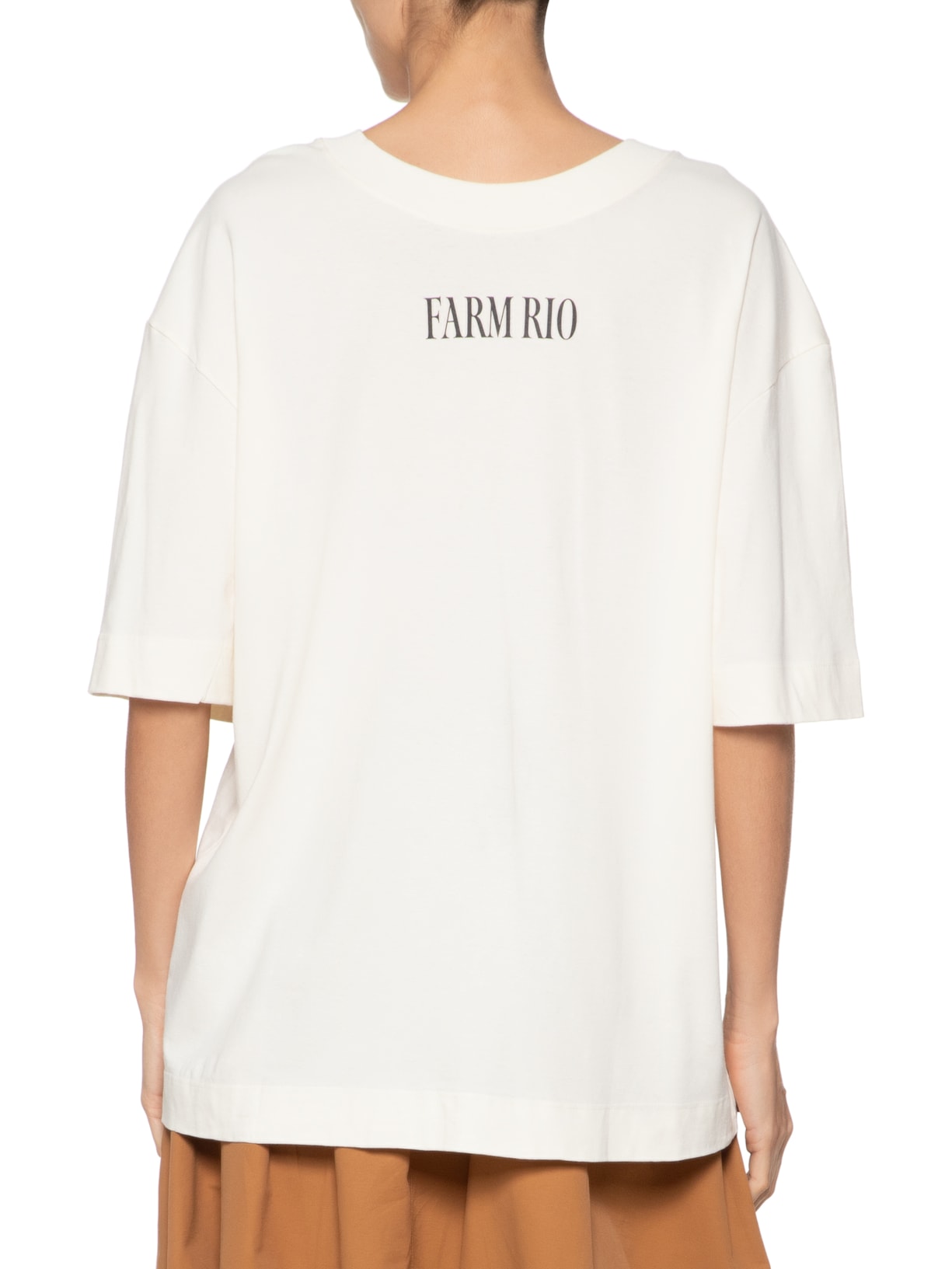 Camiseta Feminina Over Rosa Off White Farm