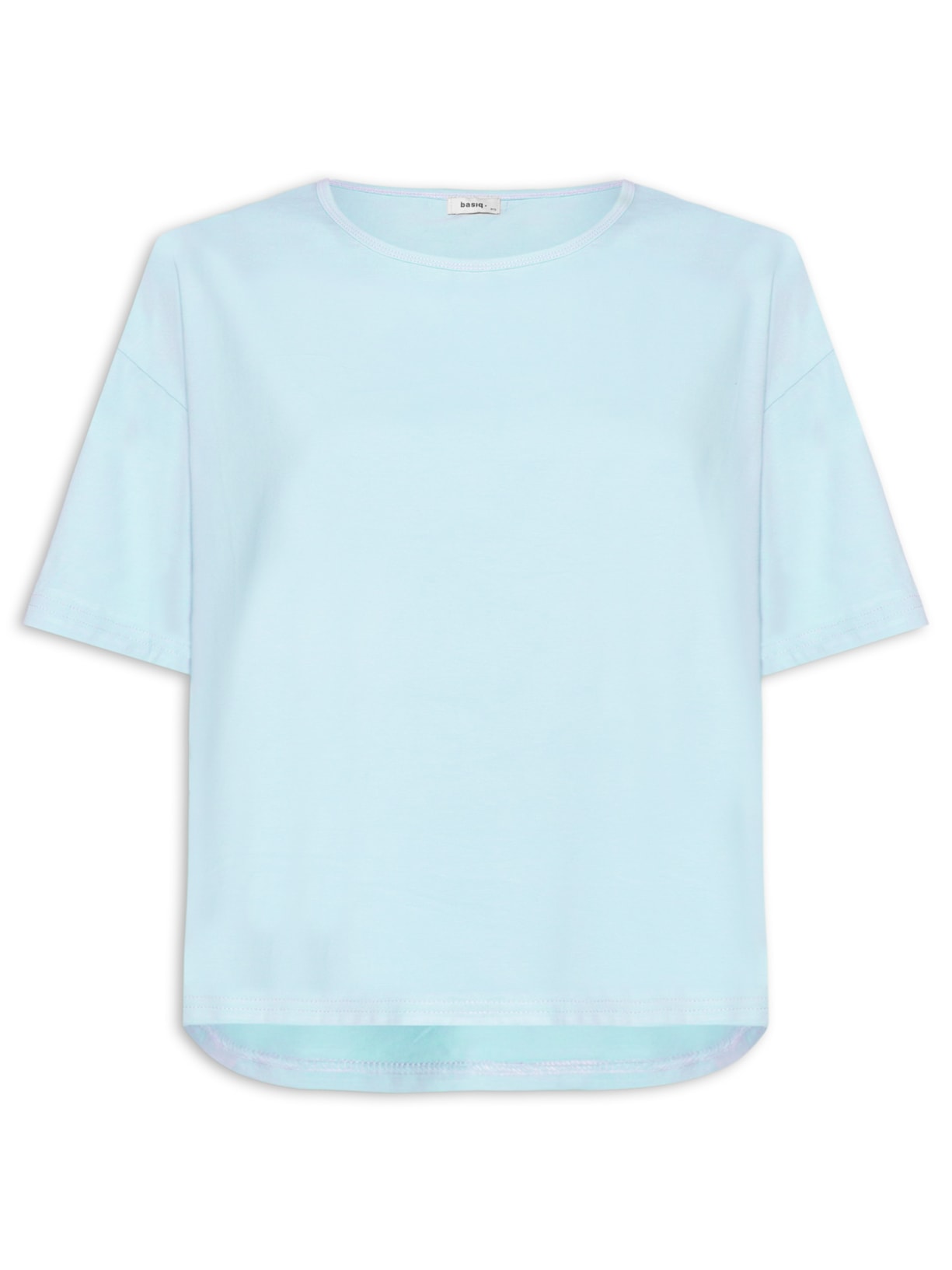 Camiseta Feminina Oversized Básica - Azul