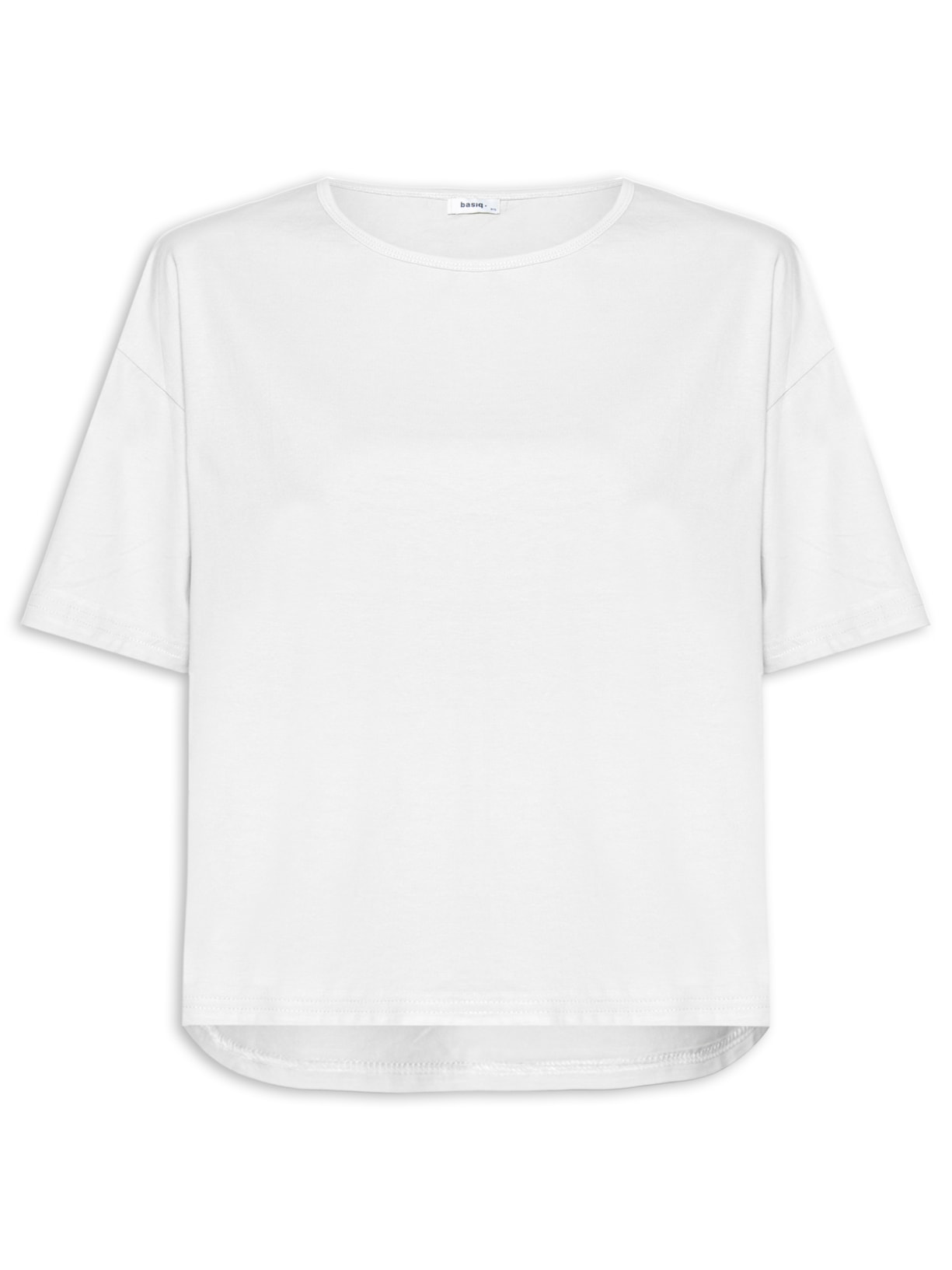 Camiseta Feminina Oversized Básica - Branco