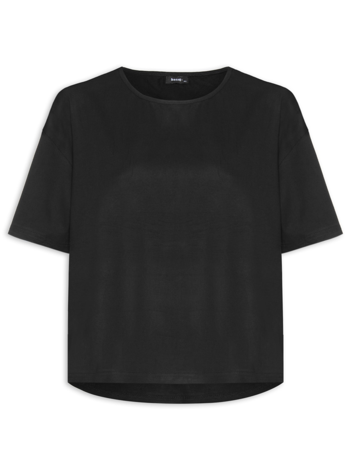 Camiseta Feminina Oversized Básica - Preto