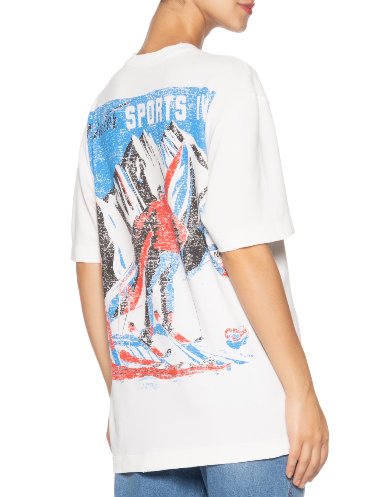Camiseta Feminina Oversized Coolest Off White Niini