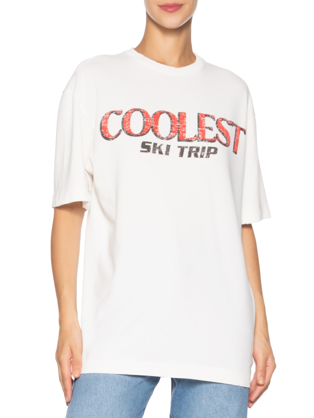 Camiseta Feminina Oversized Coolest Off White Niini