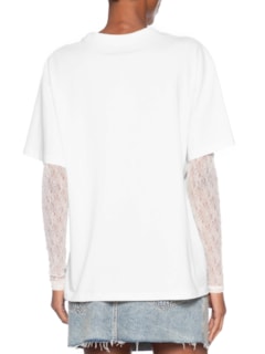 Camiseta Feminina Oversized Estampada - Branco by MARKET 33
