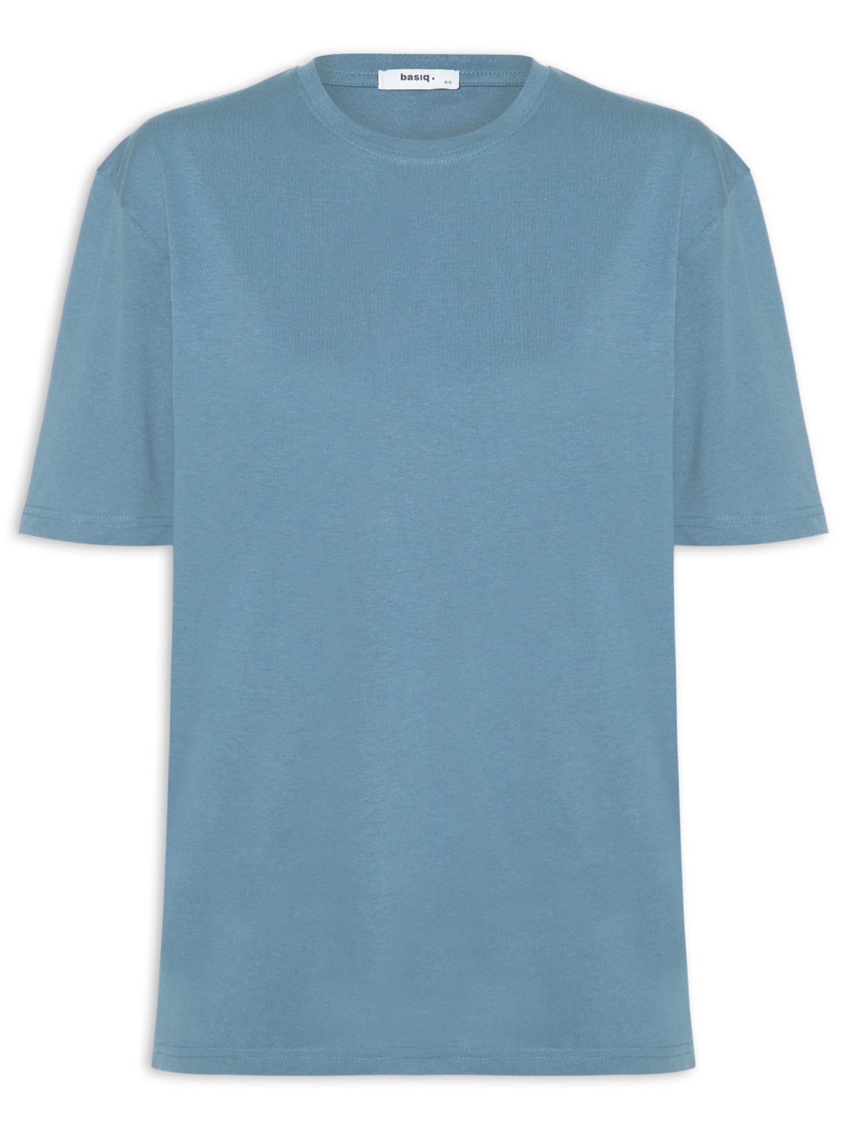 Camiseta Feminina Oversized Manga Curta - Azul