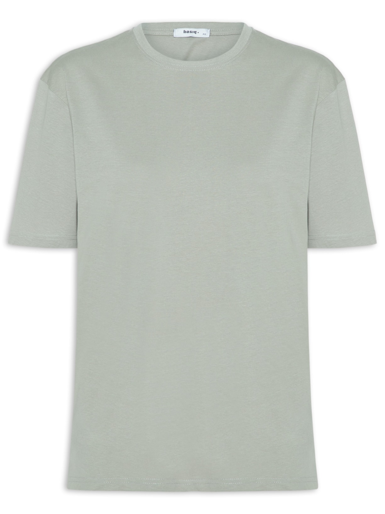 Camiseta Feminina Oversized Manga Curta - Cinza