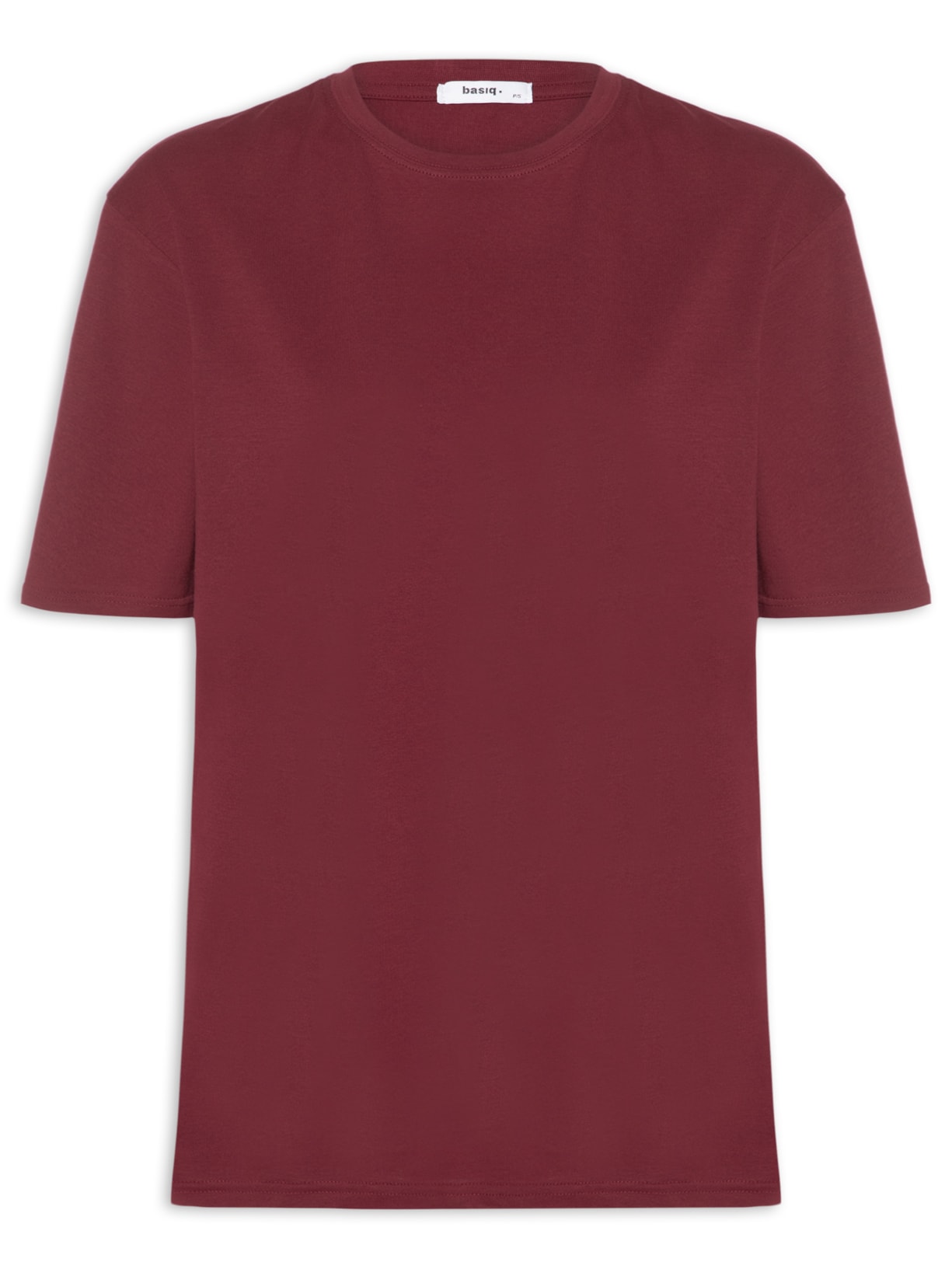 Camiseta Feminina Oversized Manga Curta - Vermelho