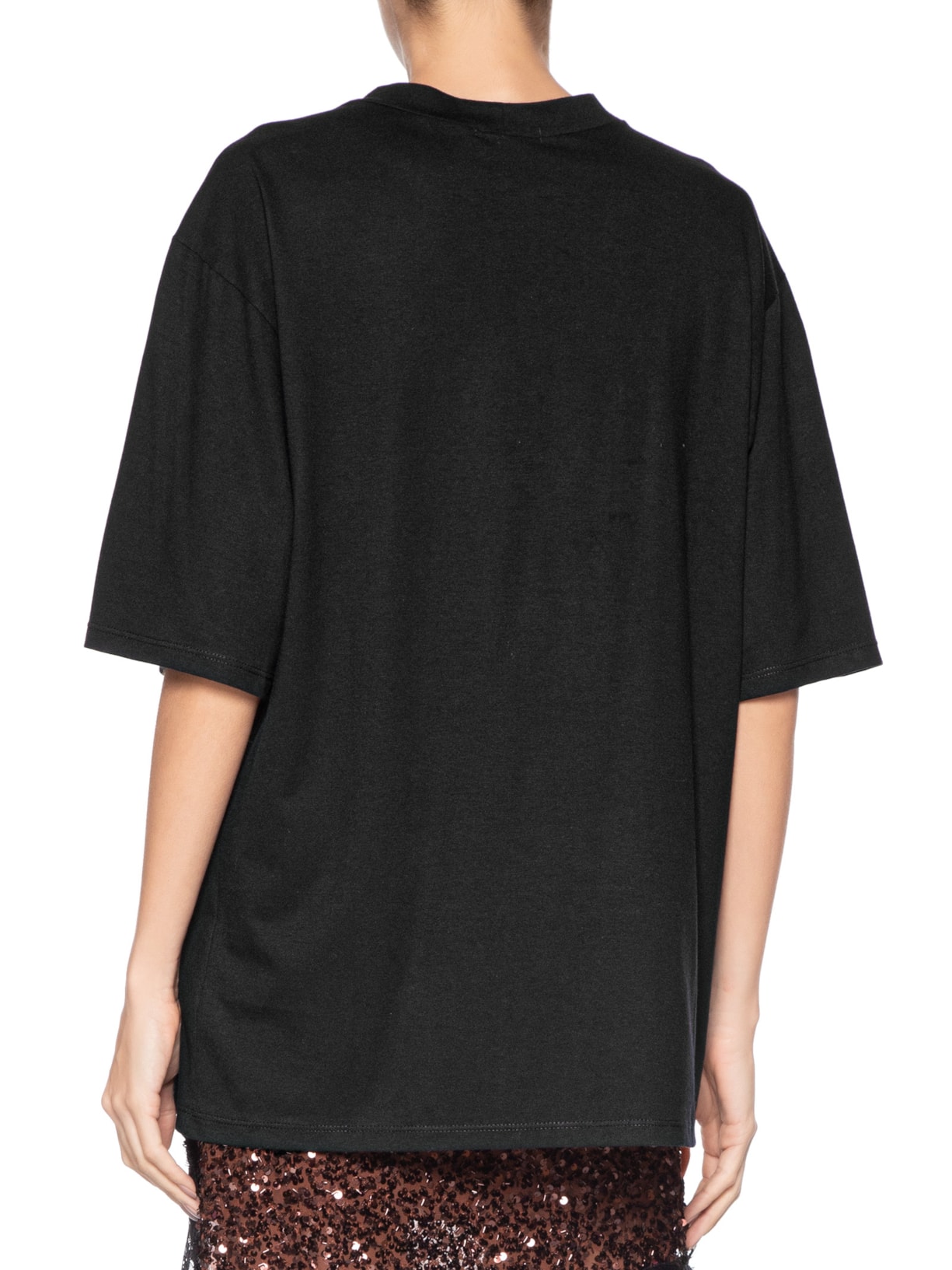 Camiseta Feminina Oversized Preto Market 33