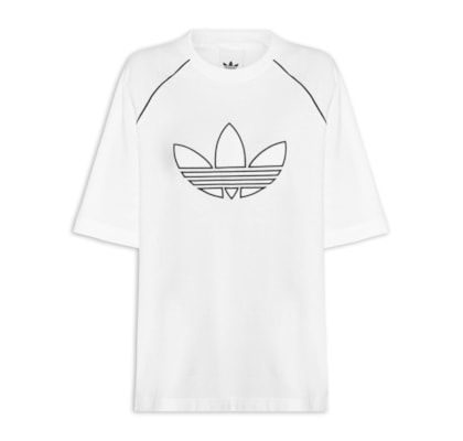Camiseta Feminina Oversized T Adilenium - Branco
