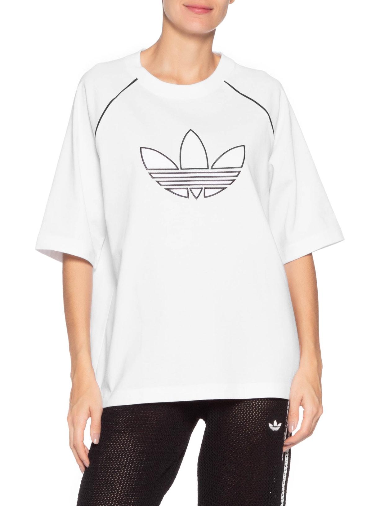 Camiseta Feminina Oversized T Adilenium Branco Adidas Originals